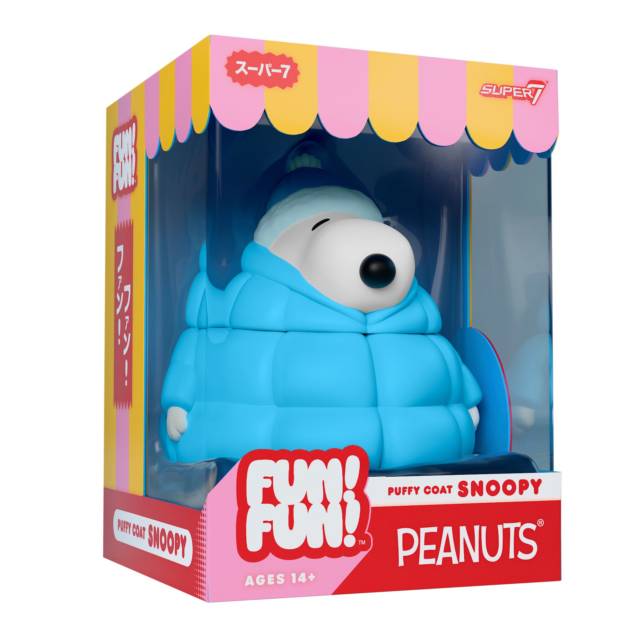 Super7 Peanuts Snoopy figurina vinil Puffy Coat