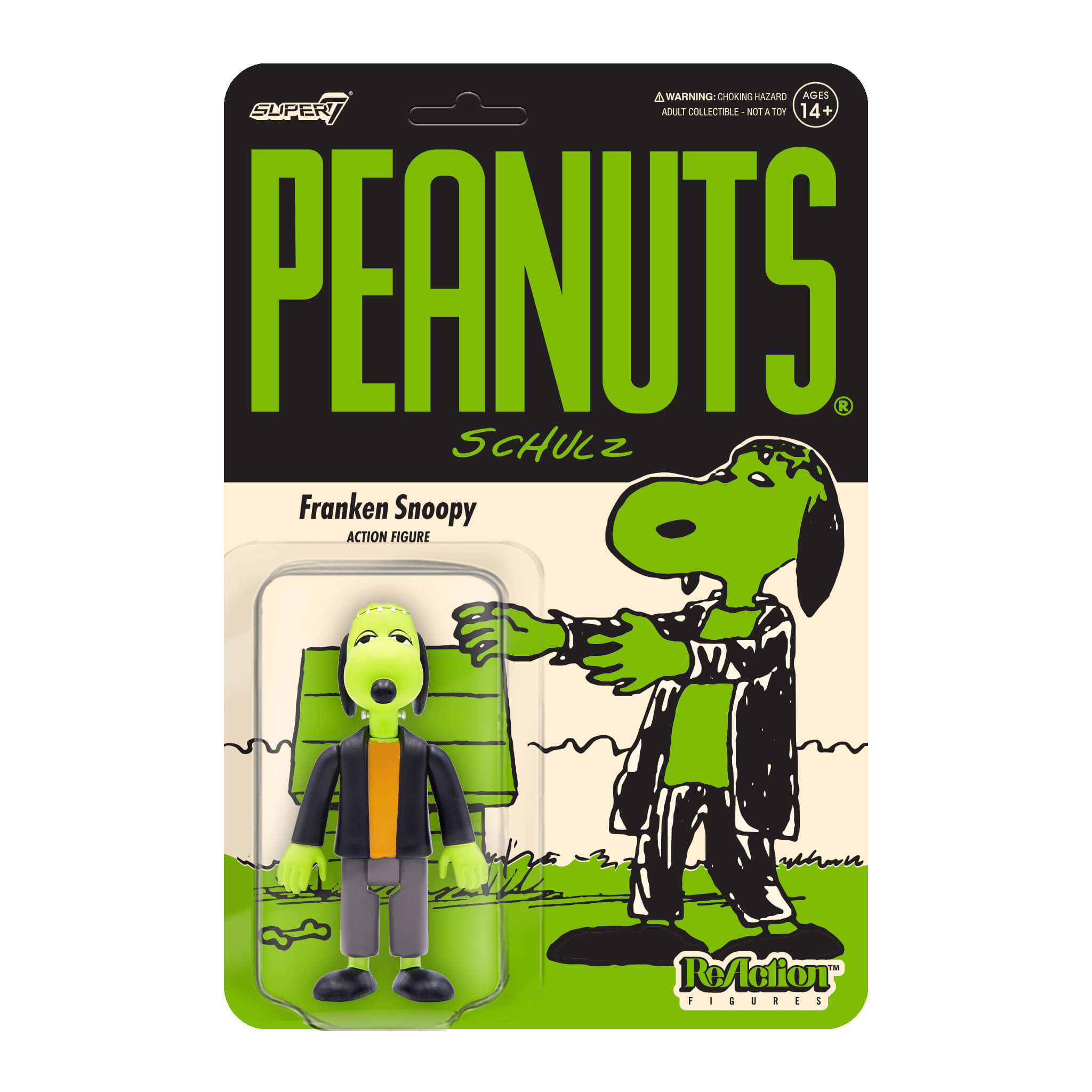 Super7 Peanuts ReAction Wave 5 set 6 figurine Snoopy