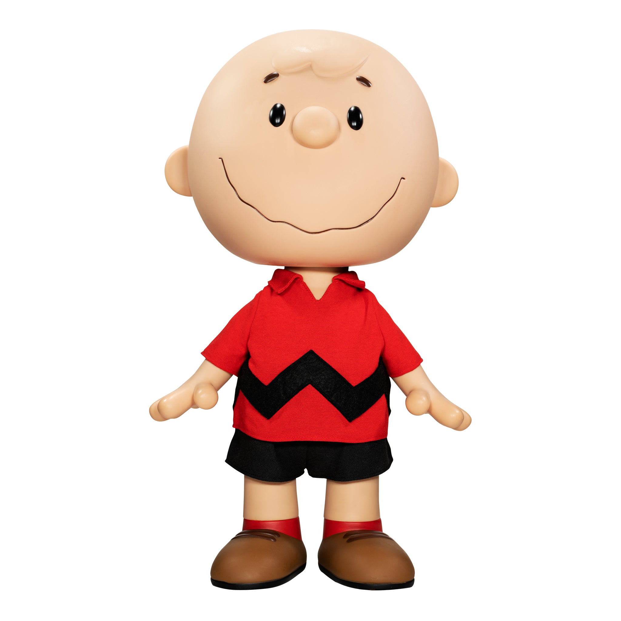 Super7 Supersize Charlie Brown figurina vinil 40 cm camasa rosie