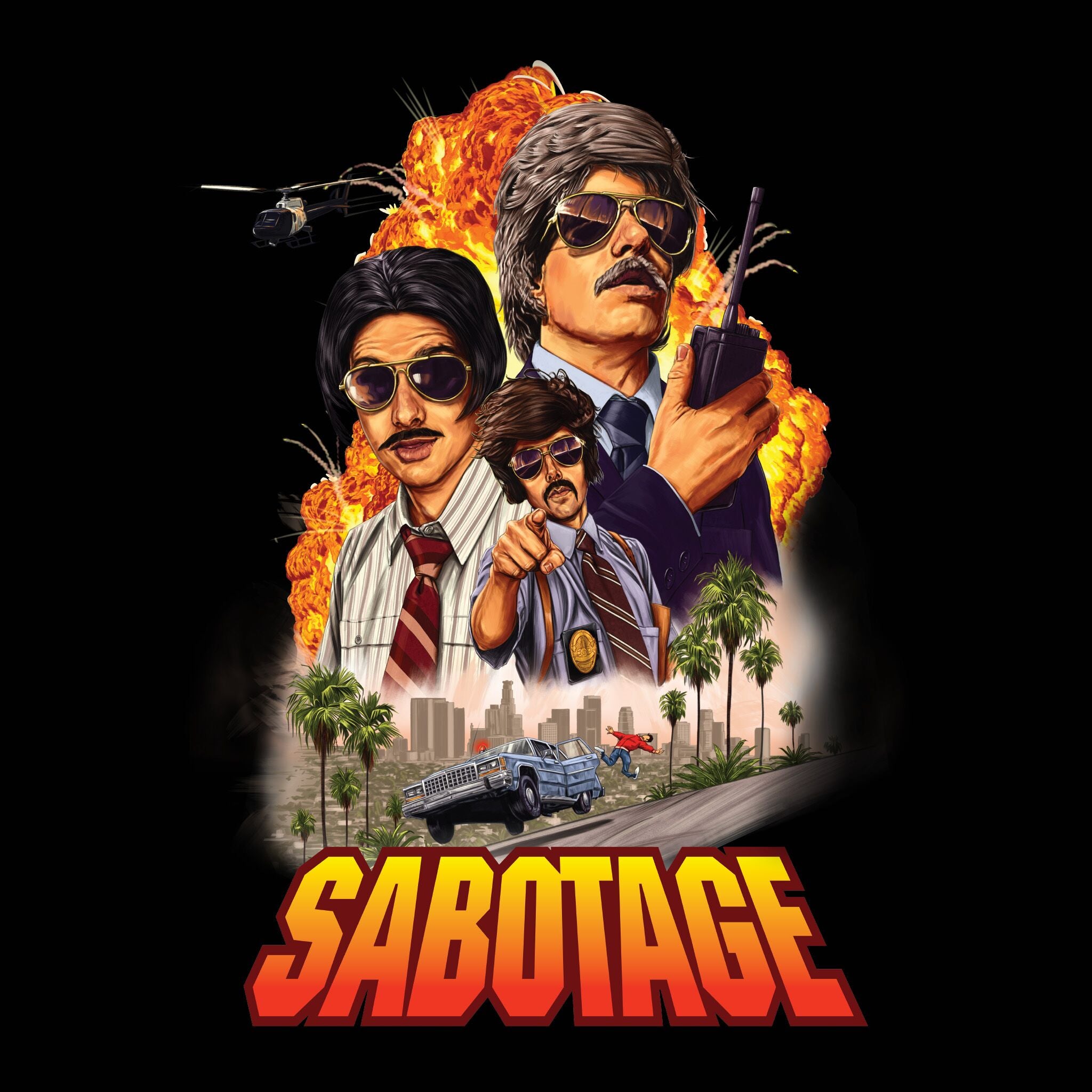 Super7 Beastie Boys Sabotage tricou negru bumbac