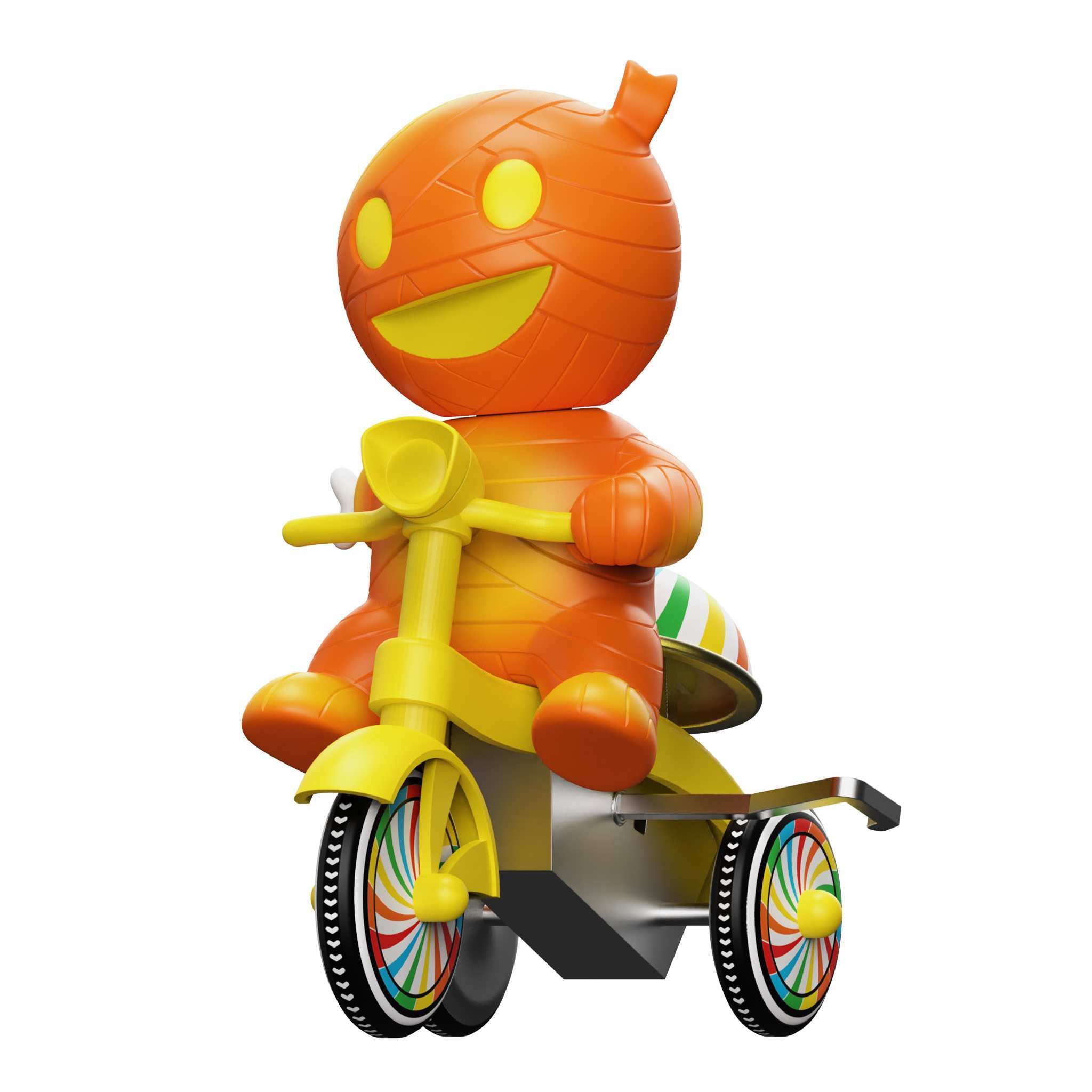 Super7 Super Cycles Mummy Boy figurina tricicla portocalie