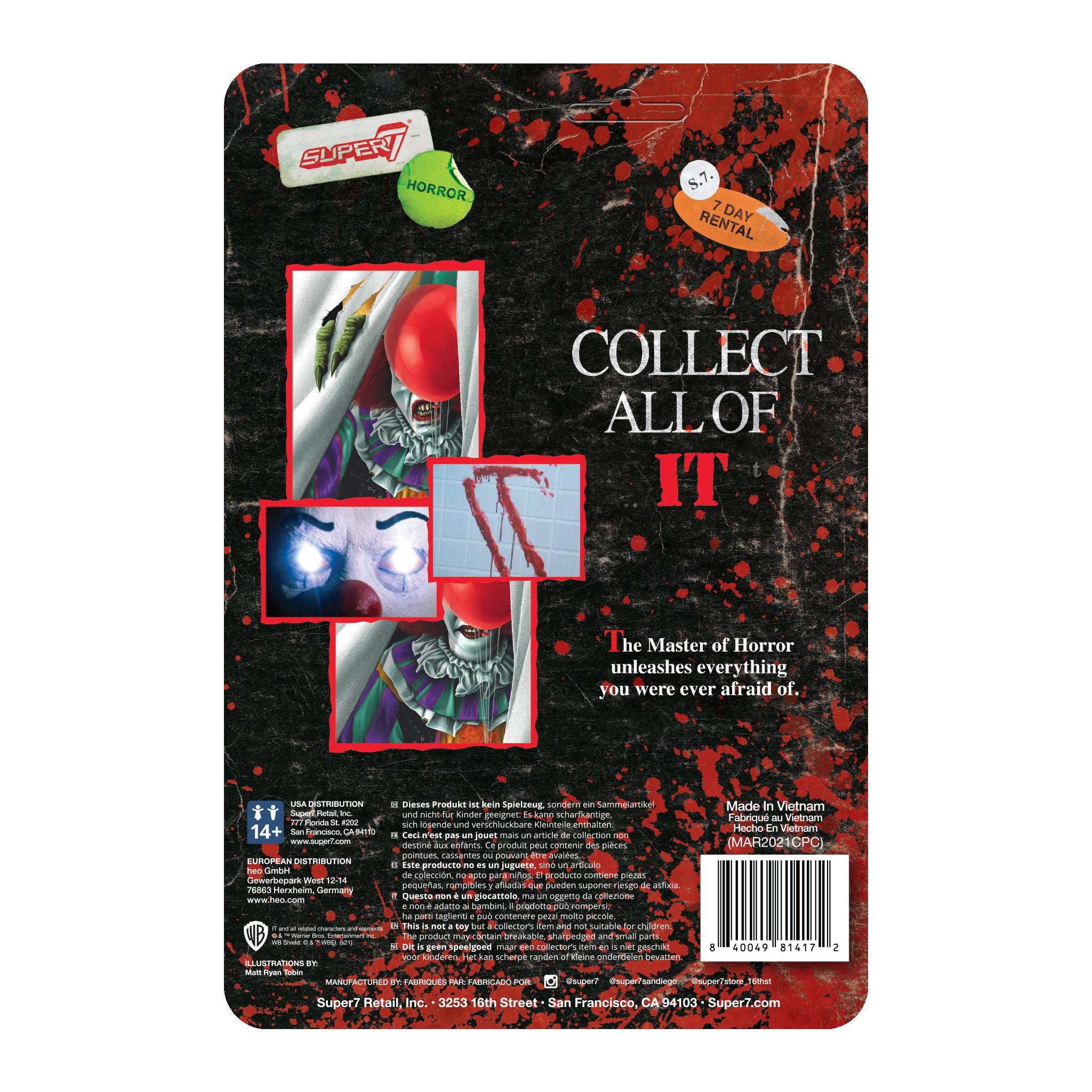 Super7 IT ReAction Pennywise Monster figurină 9,5 cm