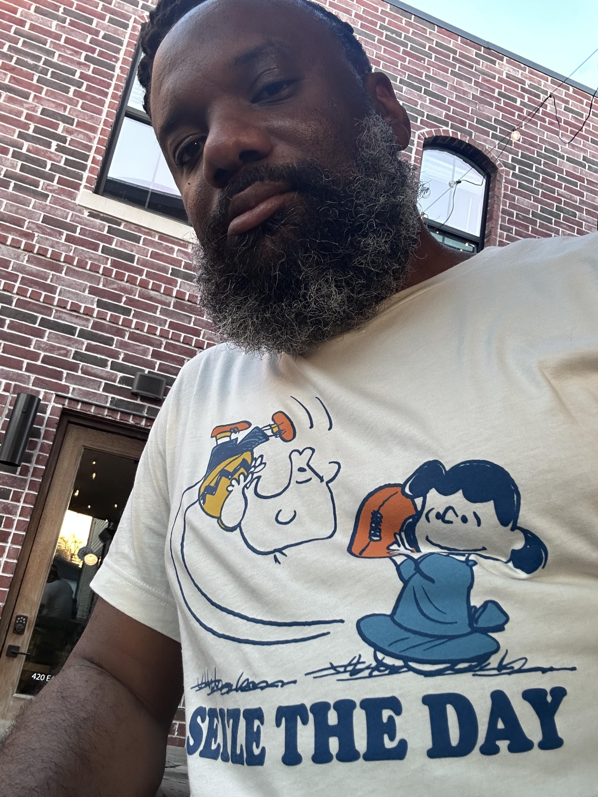 Super7 Peanuts Seize the Day tricou bumbac alb vintage