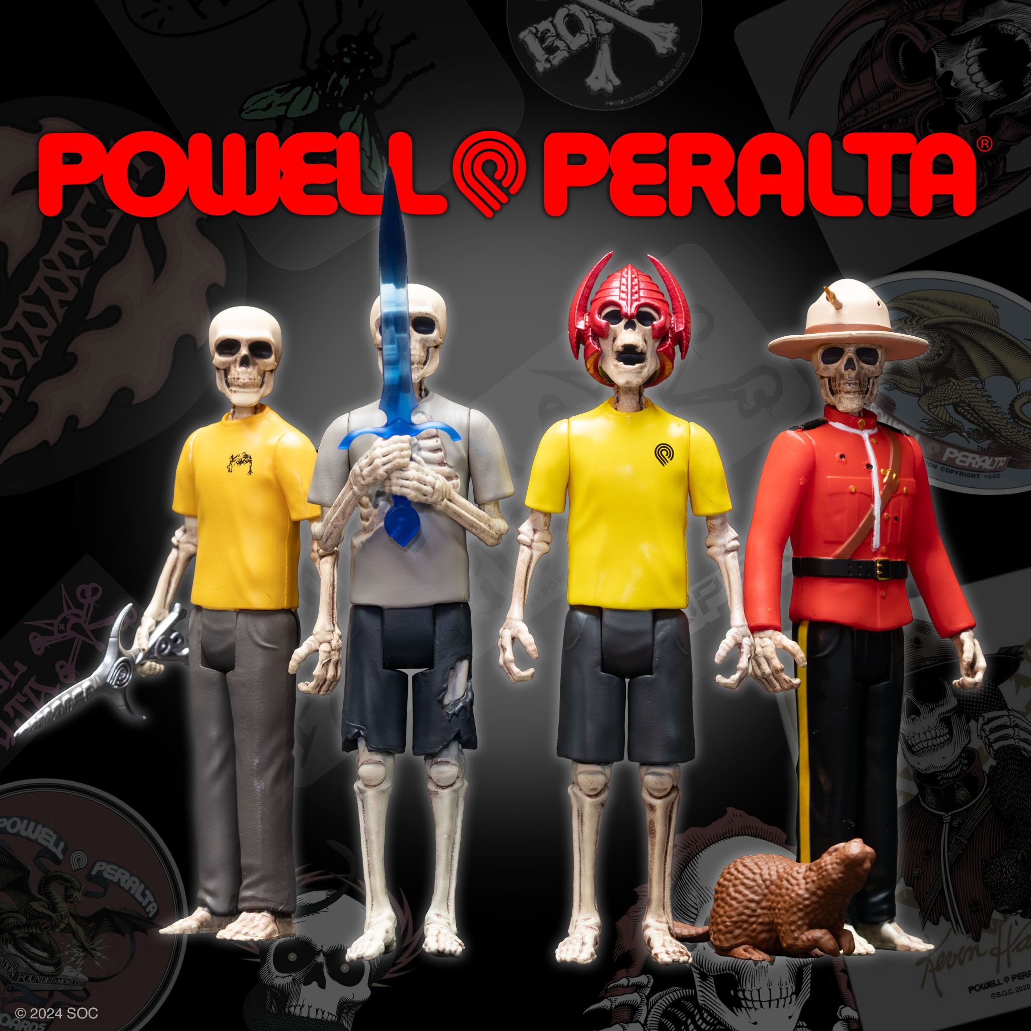 Super7 Powell-Peralta ReAction set 4 figurine Wave 4