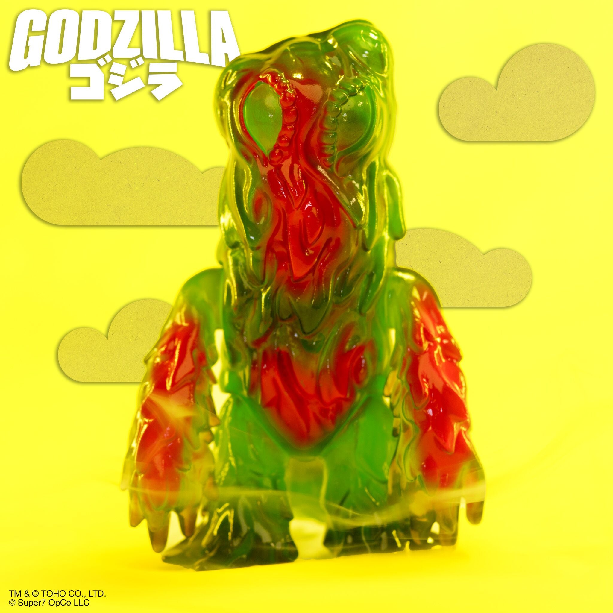 Super7 ReAction Hedorah figurina 9,5 cm verde transparent