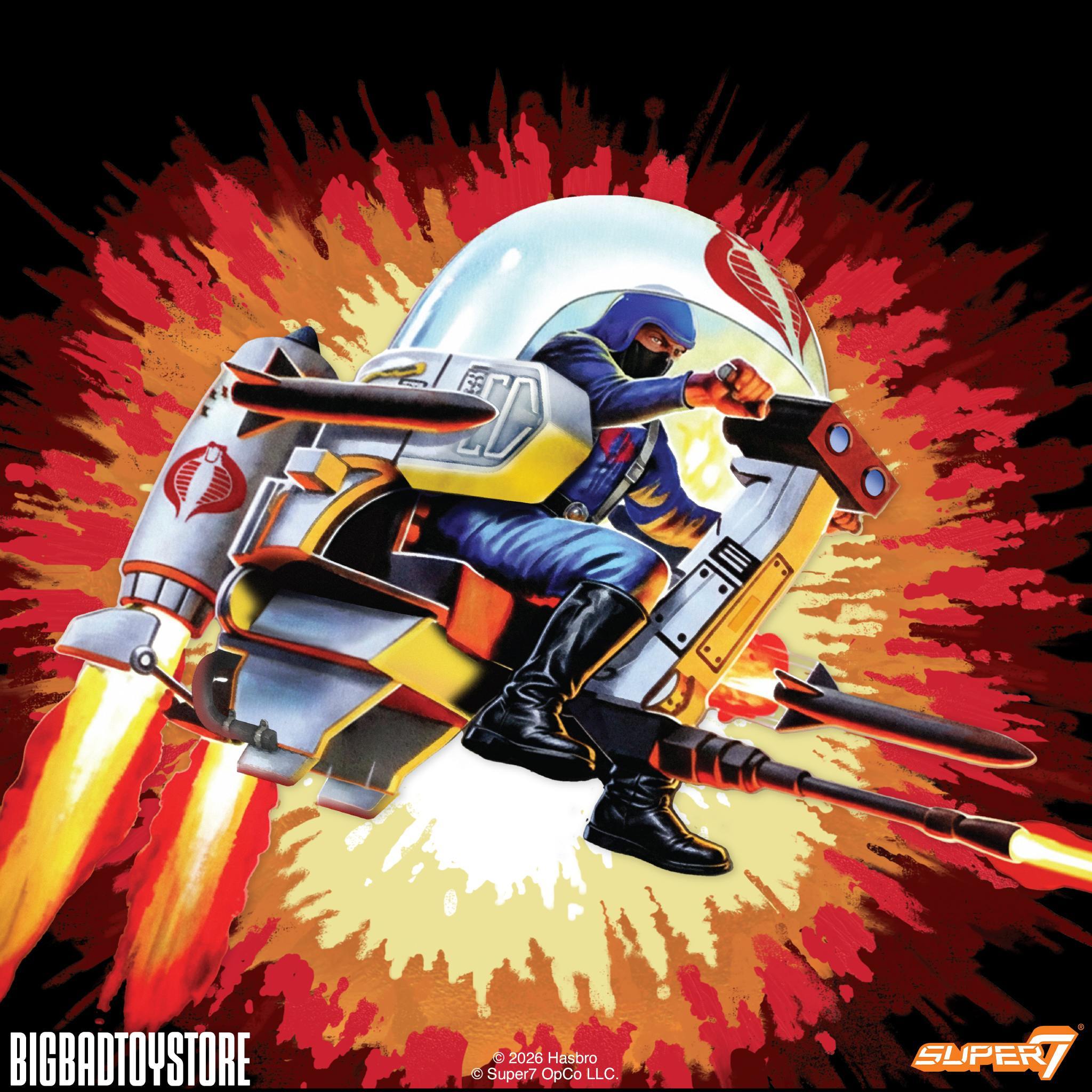 Super7 G.I. Joe ReAction+ Trubble Bubble Cobra set vehicul