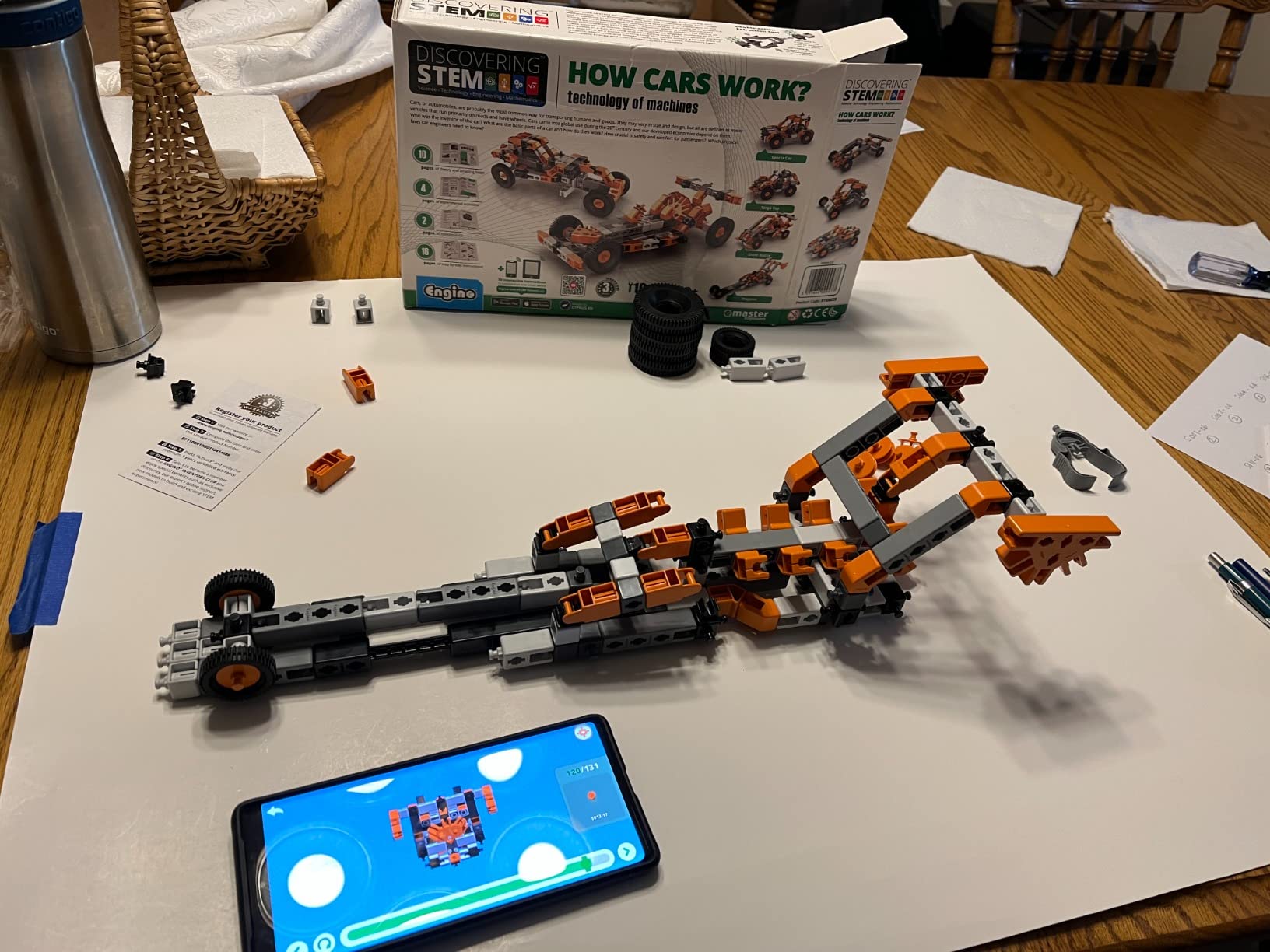 Engino Discovering STEM How Cars Work set constructie 10 masinute