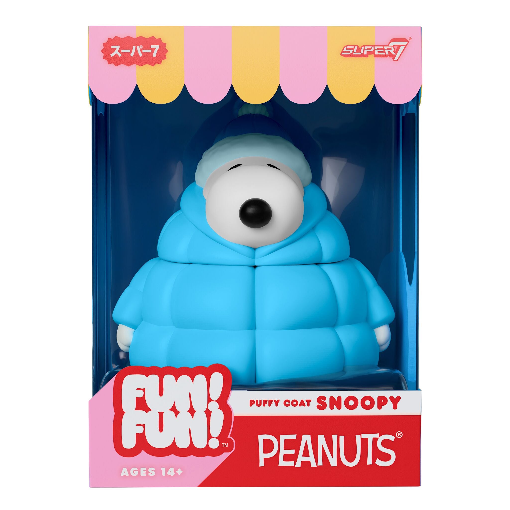 Super7 Peanuts Snoopy figurina vinil Puffy Coat