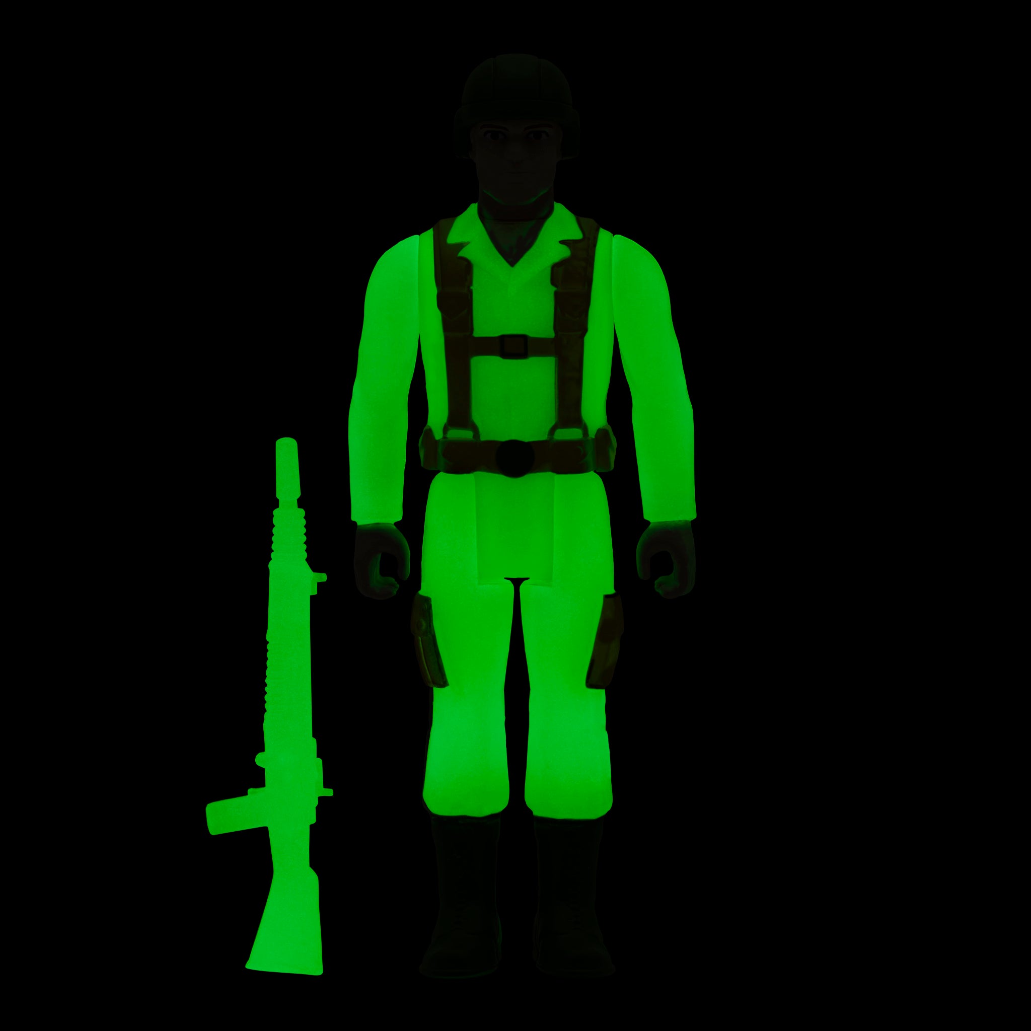 Super7 G.I. Joe ReAction Wave 1b Greenshirt figurina glow