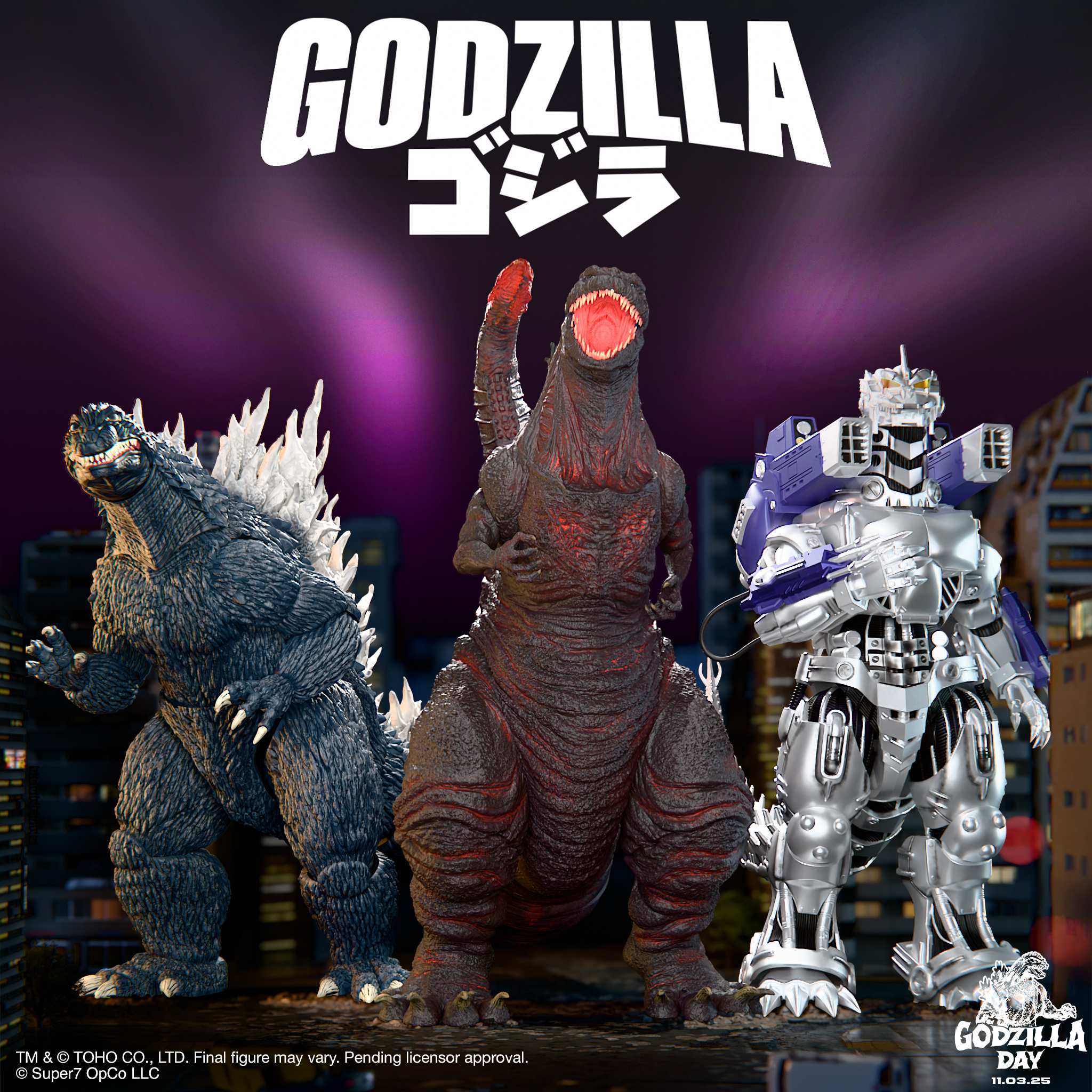 Super7 Toho Ultimates Wave 6 set 3 figurine articulate