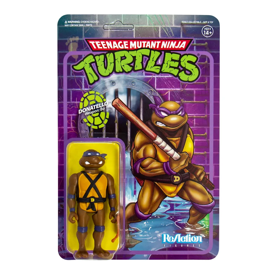 Super7 ReAction Donatello figurină TMNT 9,5 cm