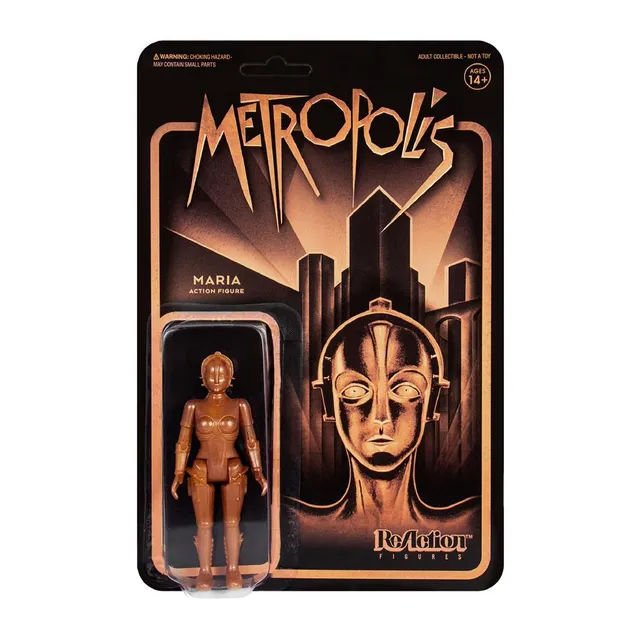 Super7 Metropolis ReAction Maria figurina robot auriu