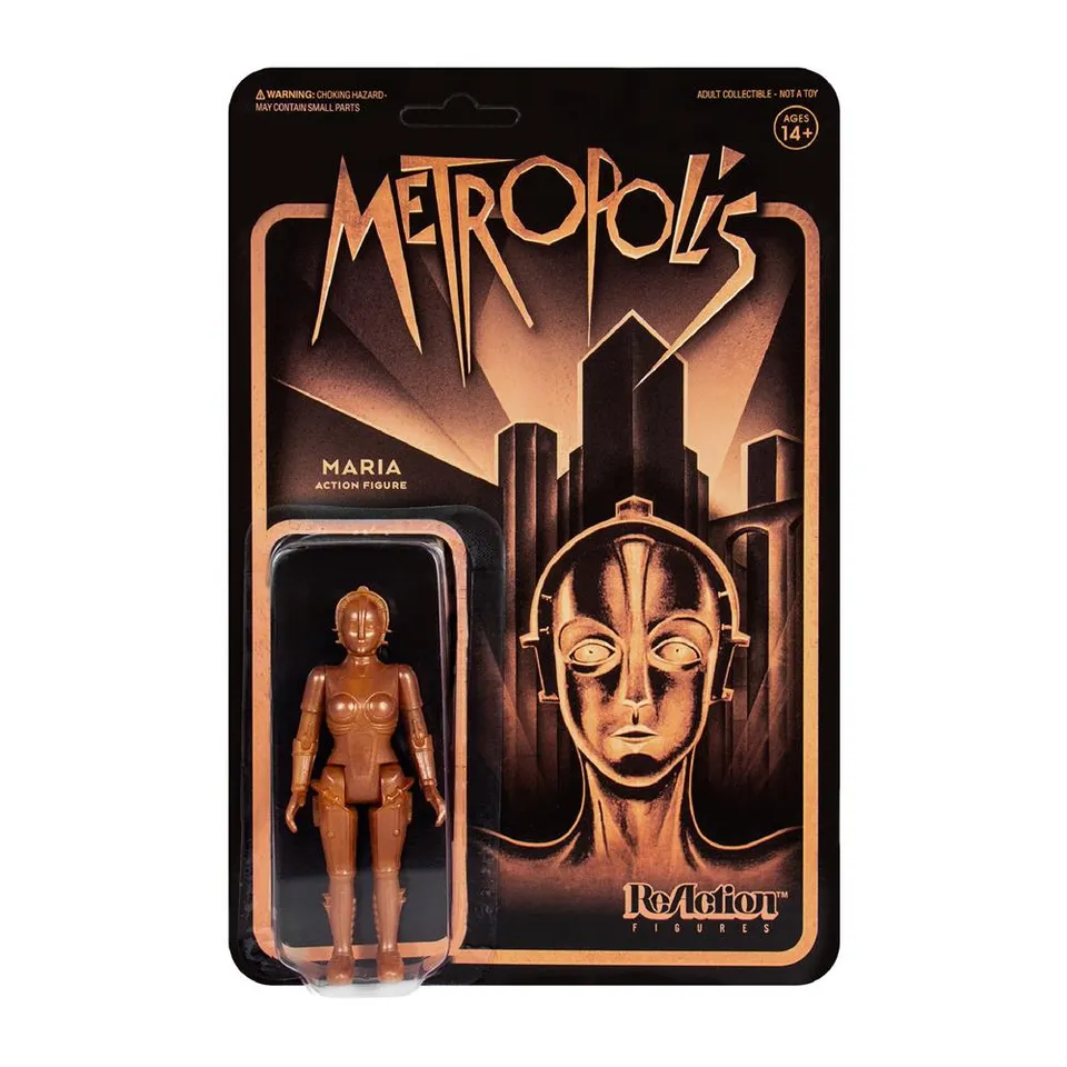 Super7 Metropolis ReAction Maria figurina robot auriu
