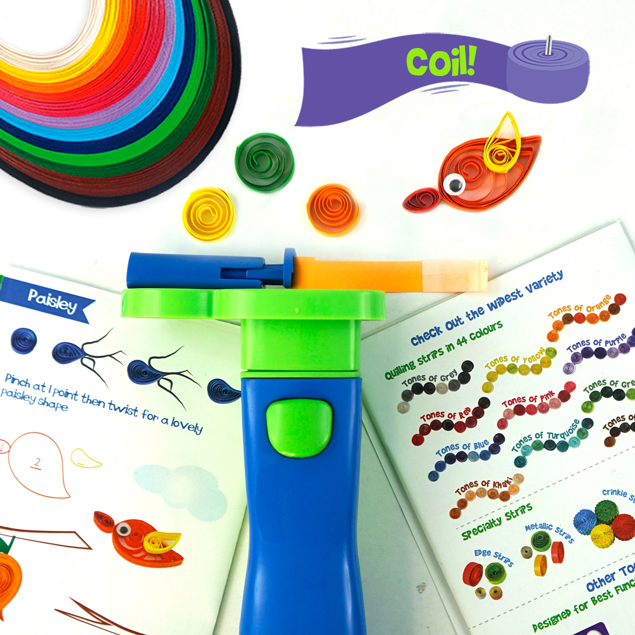 Imagimake Super Quiller unealtă quilling albastru