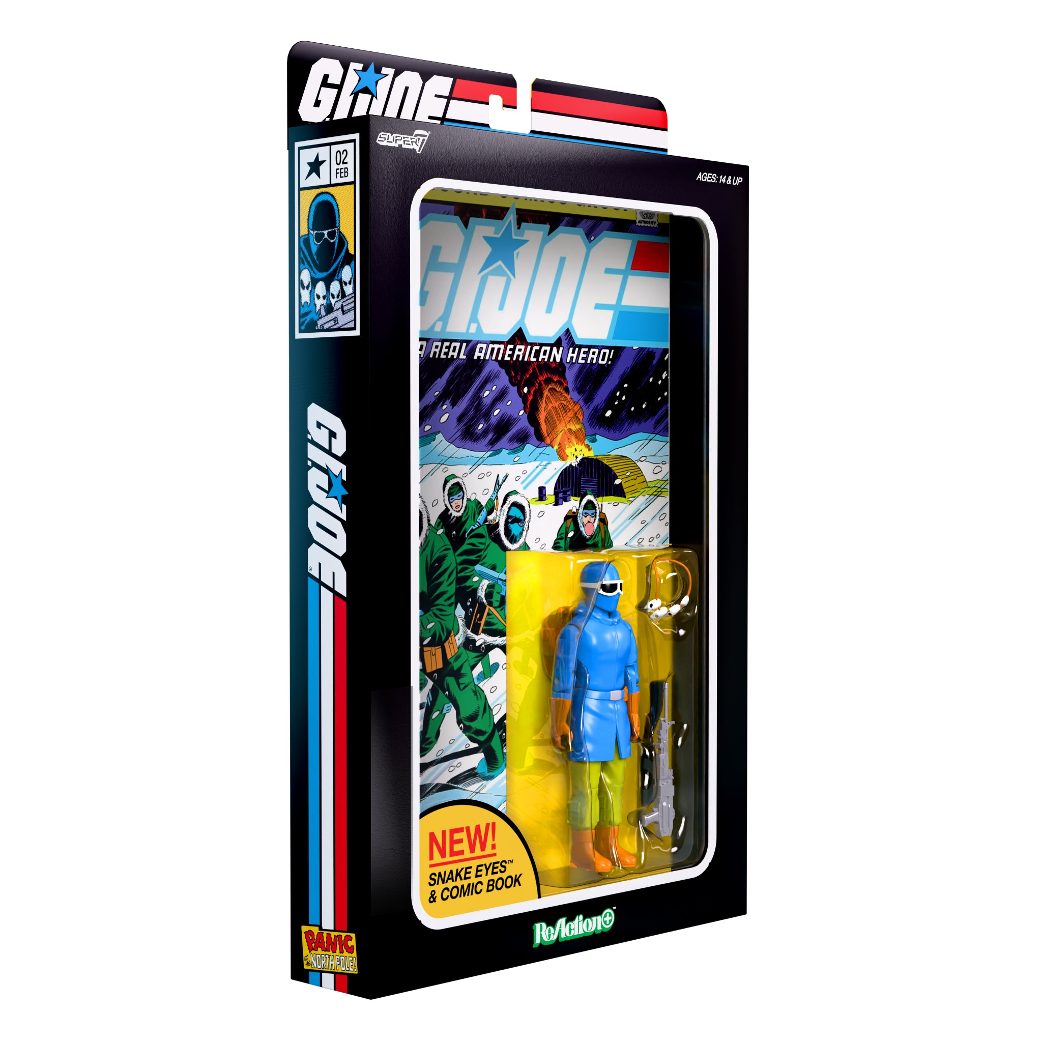 Super7 G.I. Joe Snake Eyes figurina cu revista nr. 2