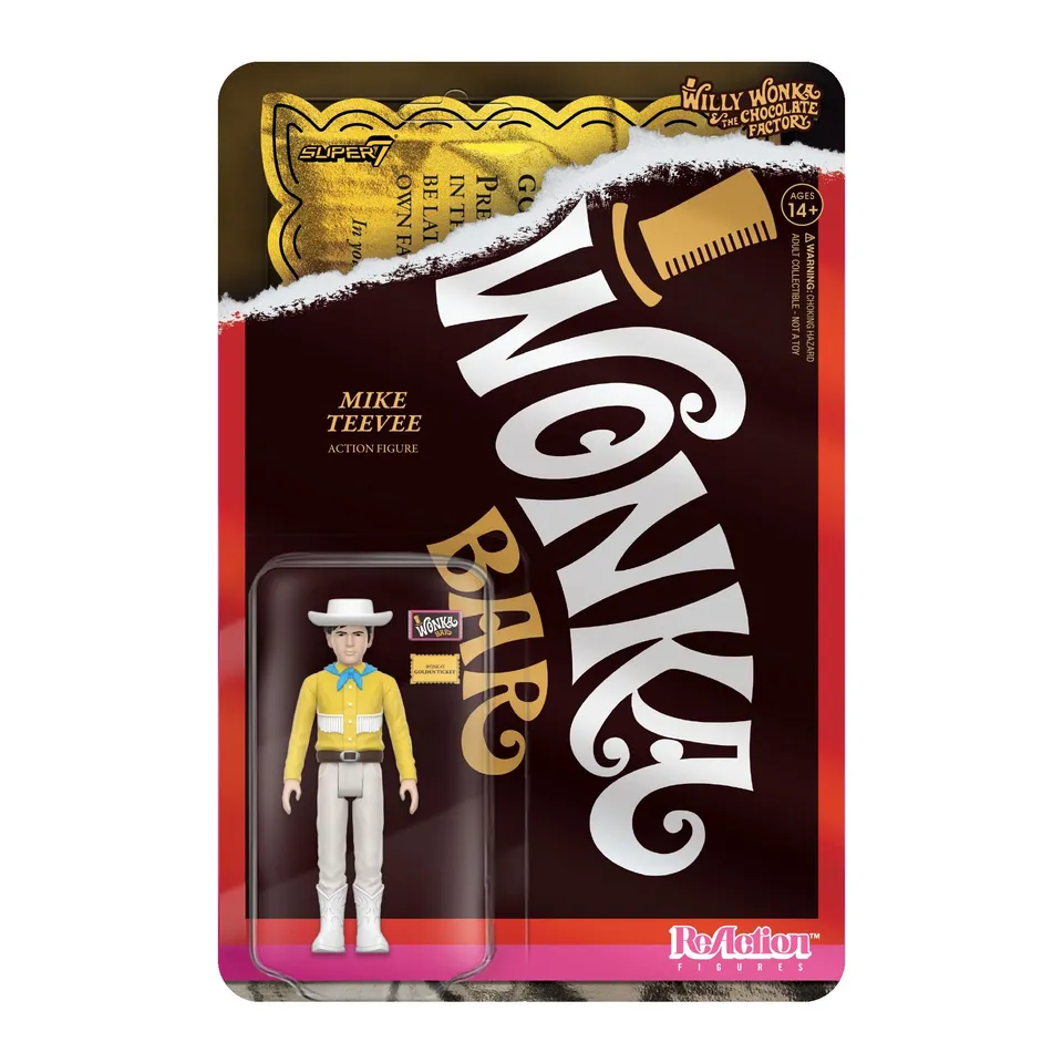 Super7 ReAction figurina Mike Teevee Willy Wonka 9,5 cm