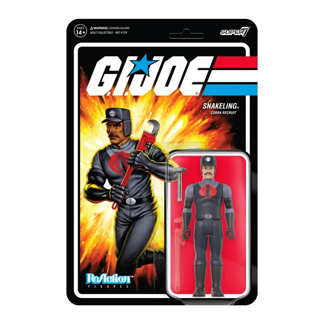 Super7 G.I. Joe ReAction Cobra Snakeling figurină mustață tan
