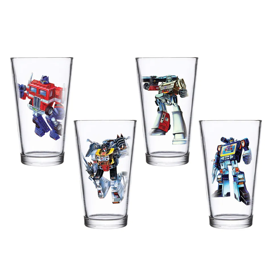 Super7 Transformers set 4 pahare bere 473 ml