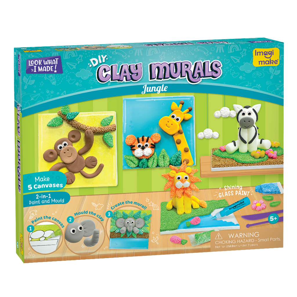 Imagimake Clay Murals Jungle set modelaj 5 panze 5 ani+