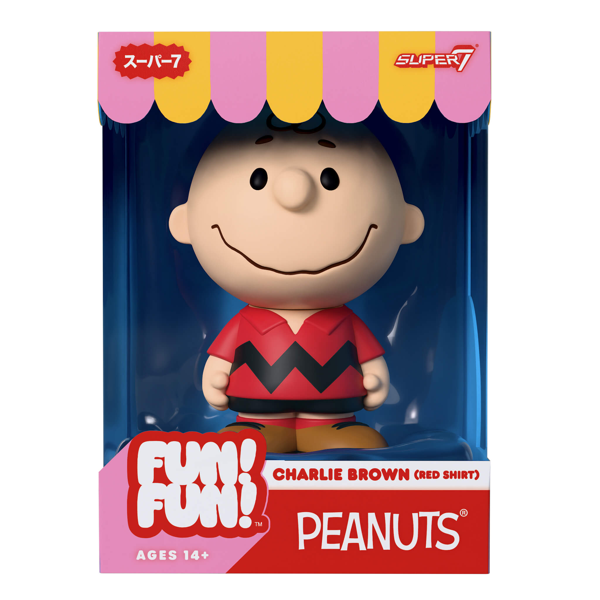 Super7 Peanuts Fun Fun Charlie Brown Red Shirt figurina vinil rosie