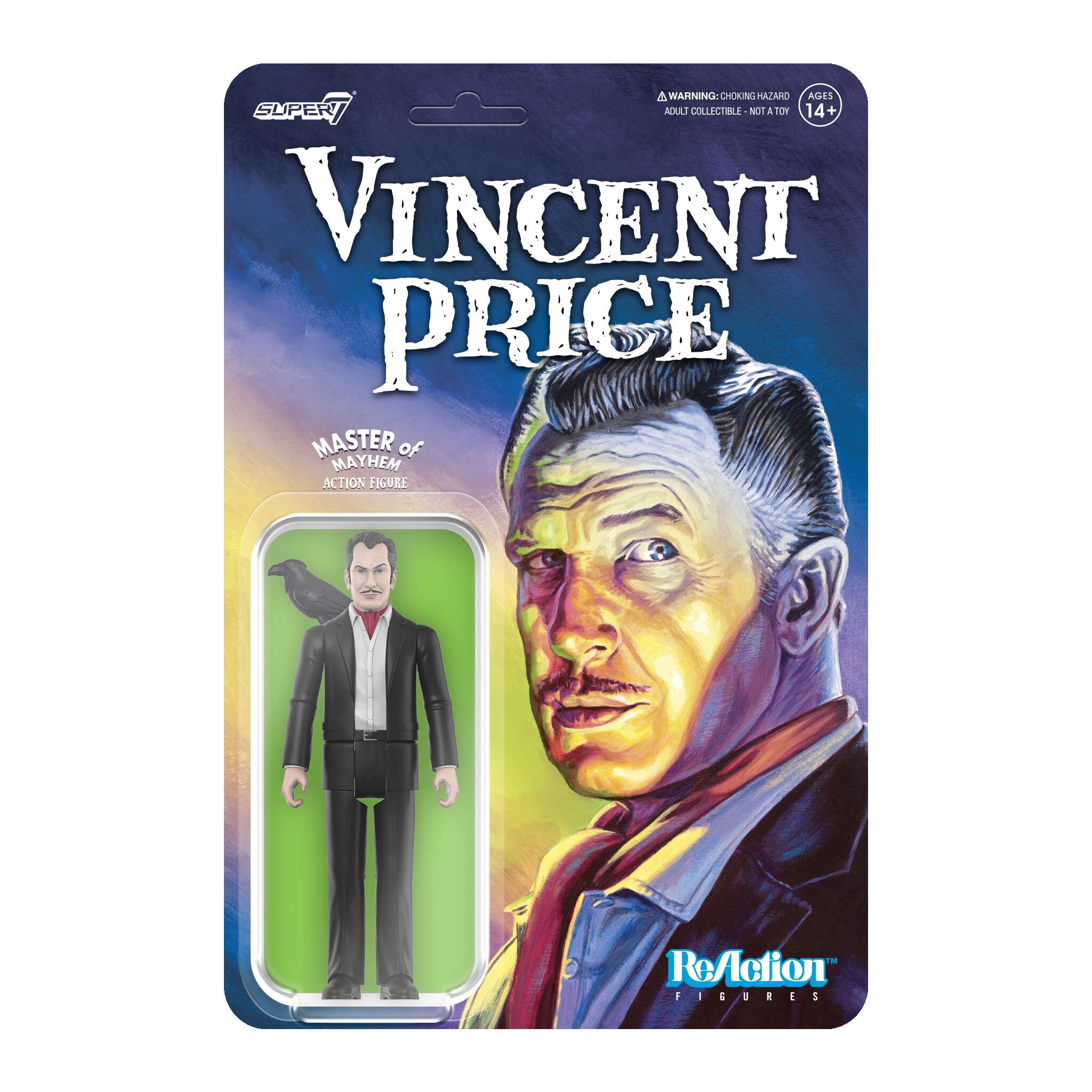 Super7 ReAction Vincent Price Ascot figurină costum negru