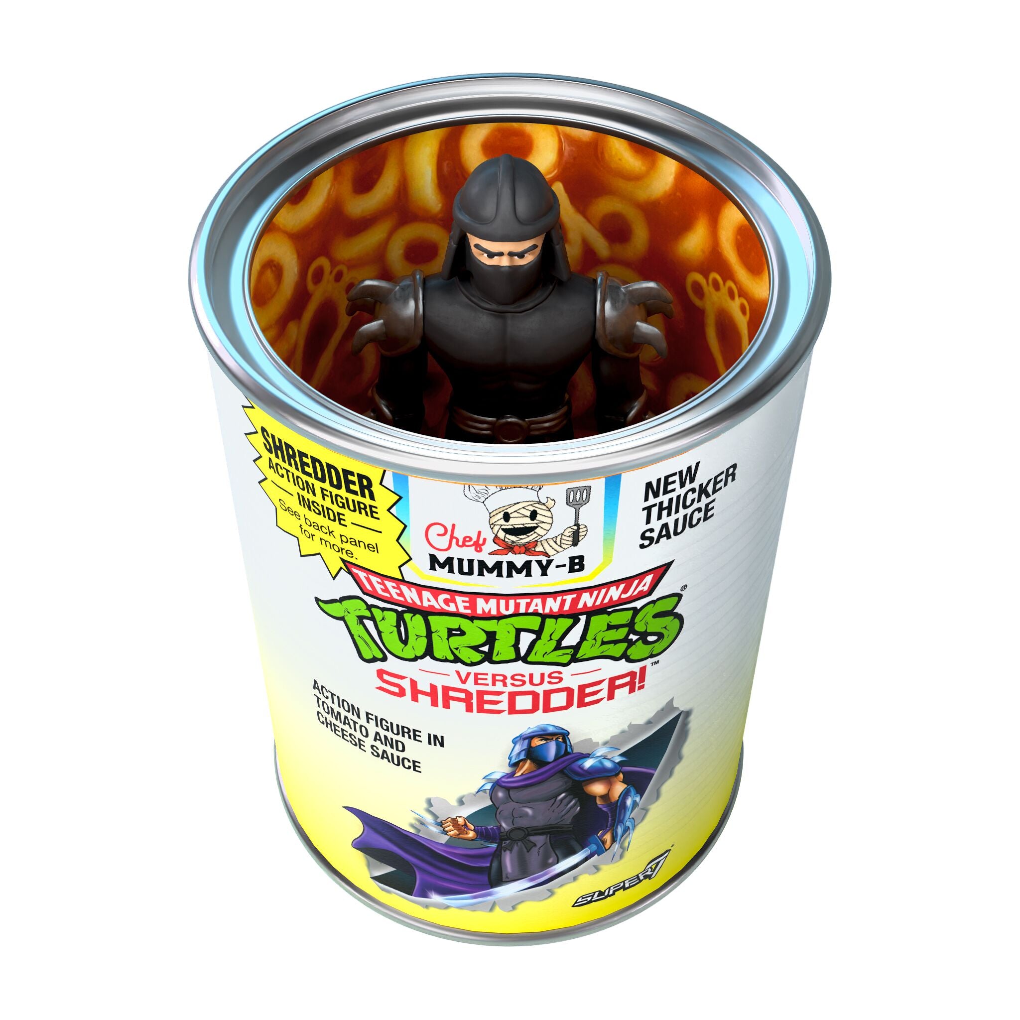 Super7 TMNT Shredder Pasta Can figurina 9.5 cm SDCC