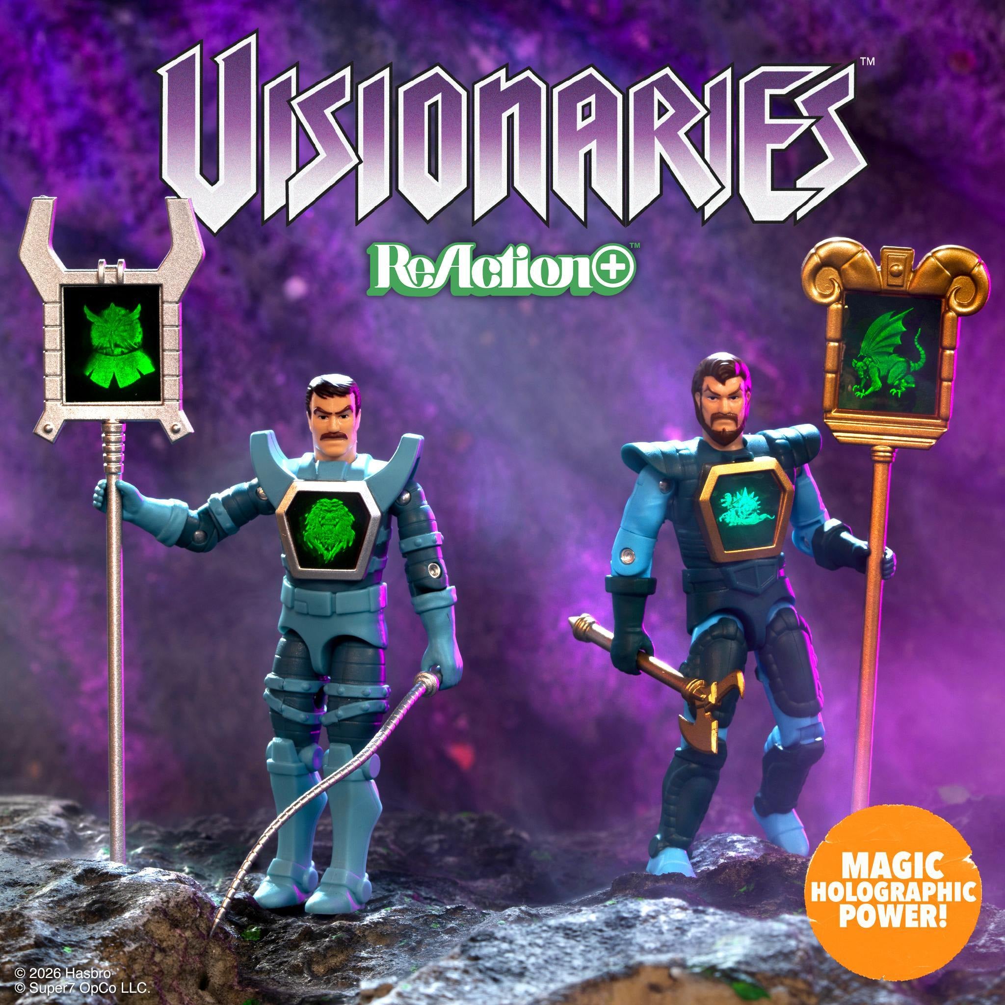 Super7 Visionaries Darkstorm si Leoric figurine 2 buc articulate