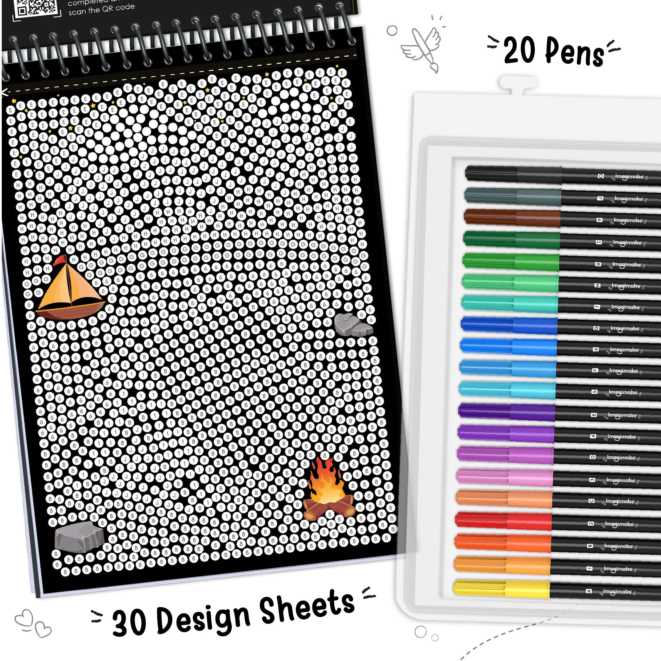 Imagimake Mystery Mosaic Landscapes carte colorat peisaje
