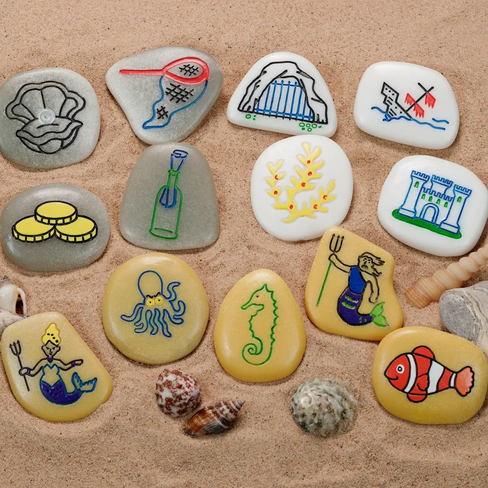 Yellow Door Story Stones pietre povesti mare 13 buc 2 ani+