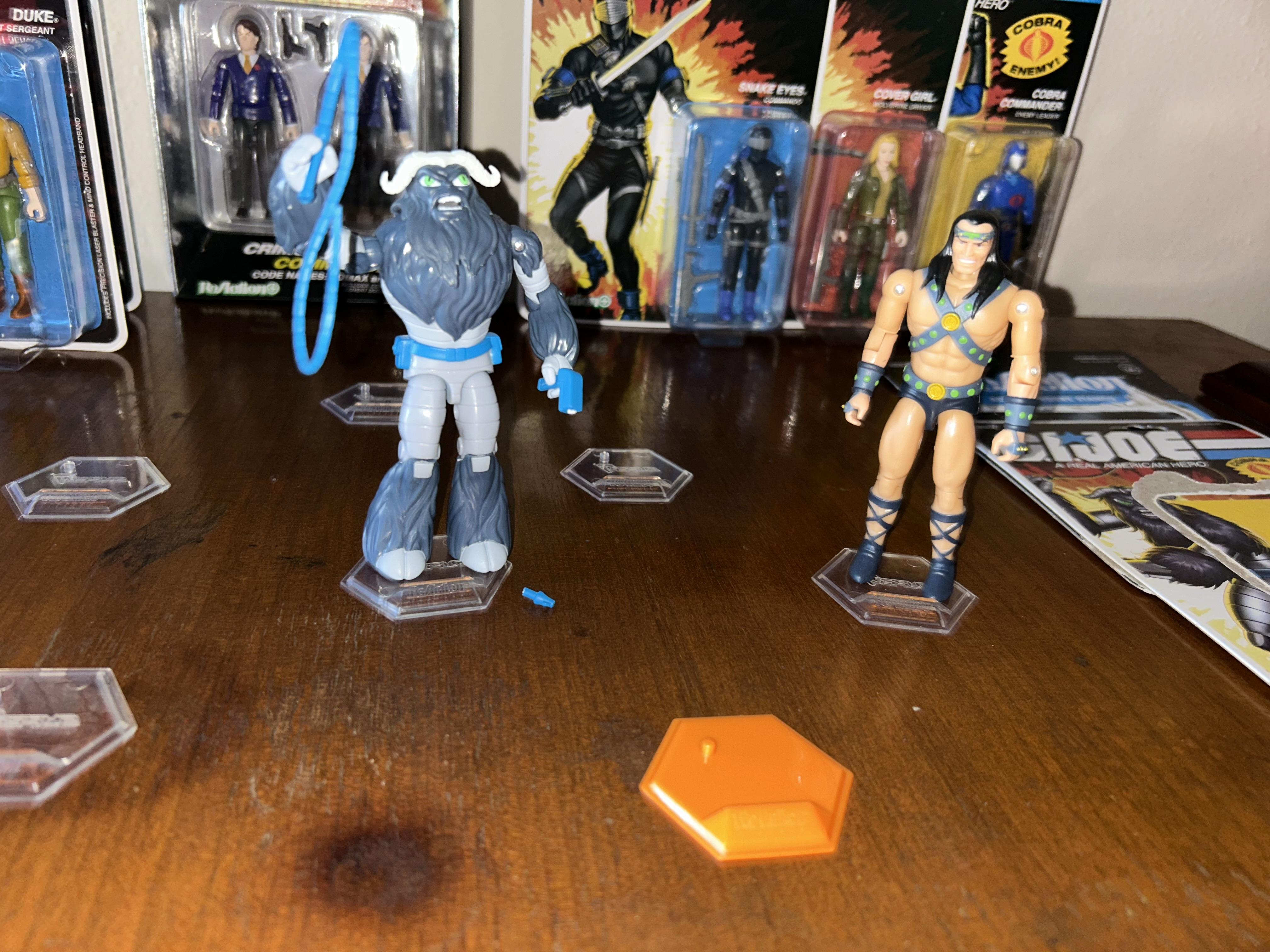 Super7 ReAction Stands set 10 suporturi figurine transparente
