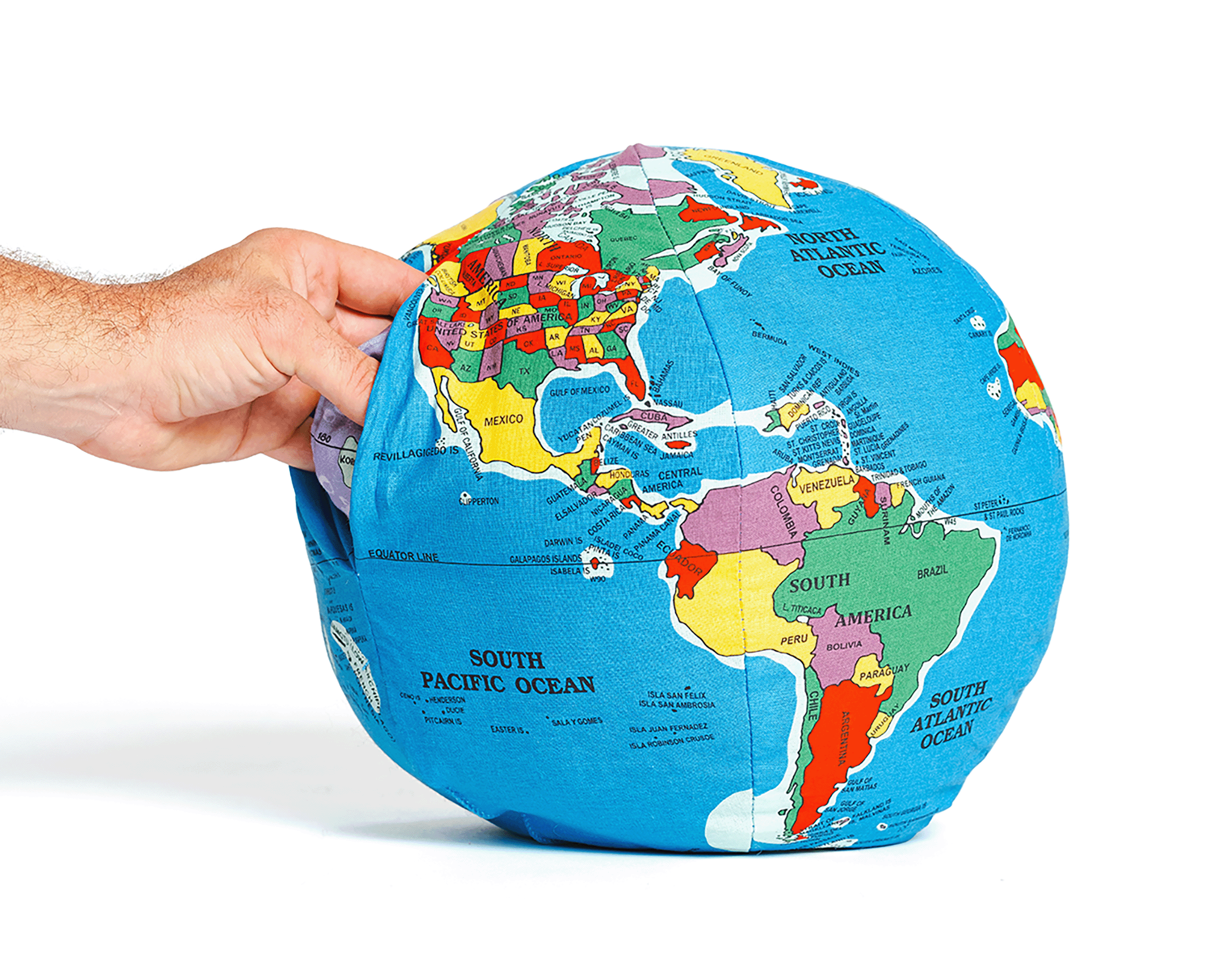 Hugg a Planet Pocket Earth glob moale cu buzunar 12 inch