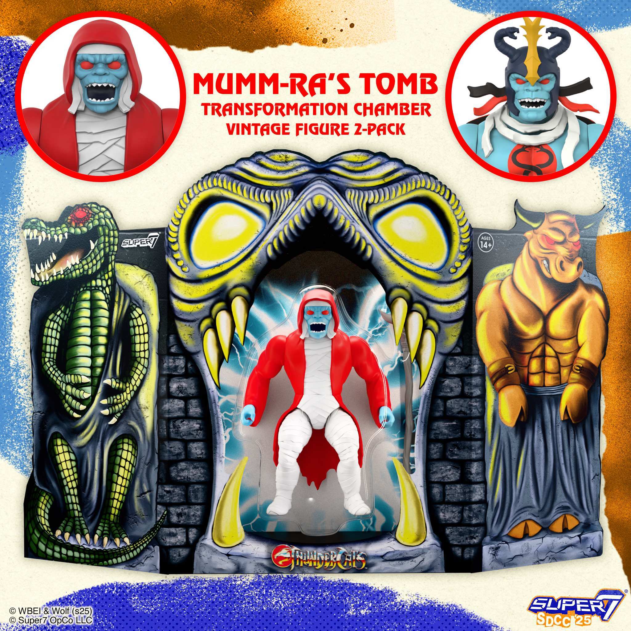Super7 ThunderCats Vintage Mumm-Ra's Tomb set 2 figurine articulate