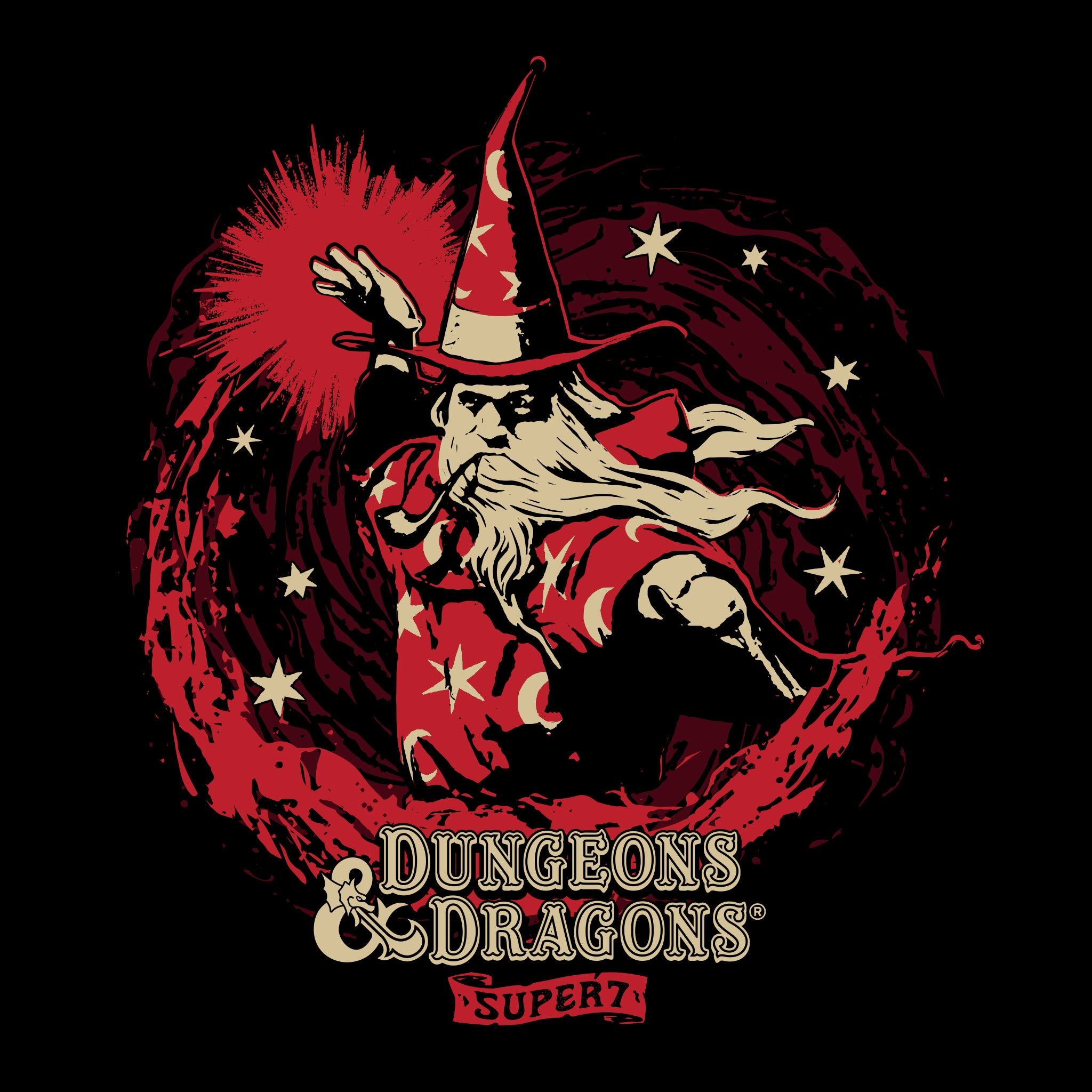 Super7 Dungeons & Dragons Wizard hanorac negru bumbac