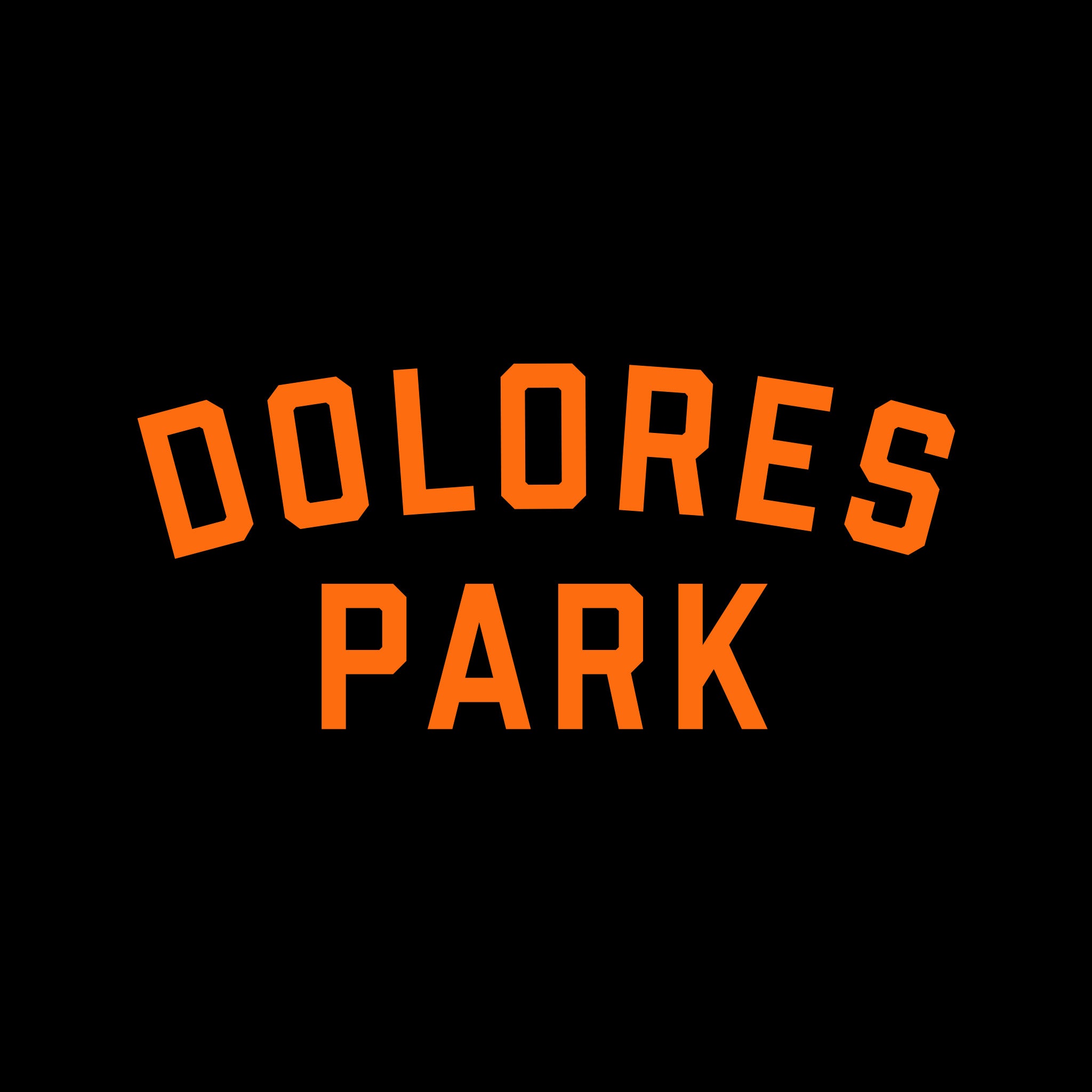 Super7 Dolores Park tricou negru portocaliu bumbac