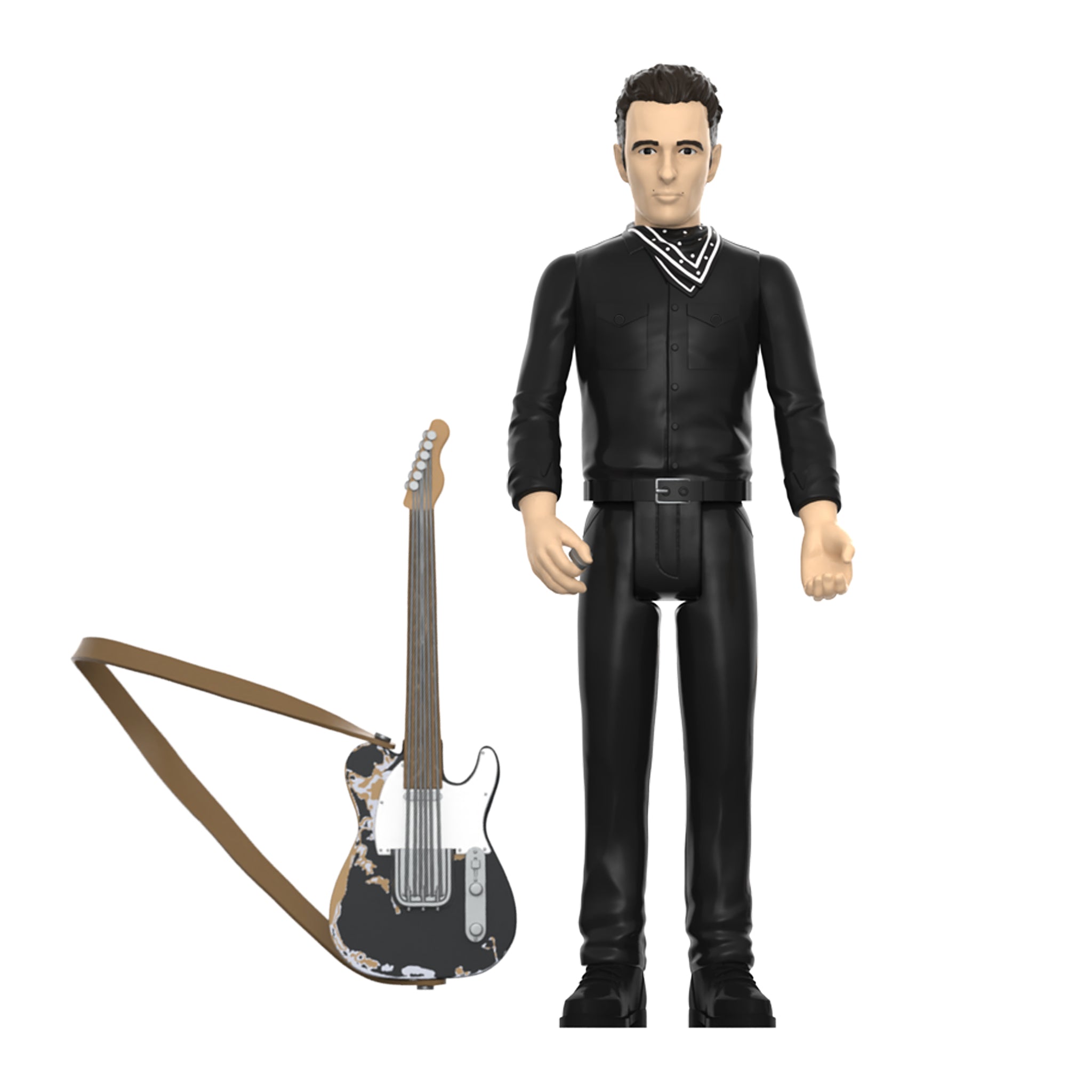 Super7 ReAction Joe Strummer figurina 9,5 cm chitara