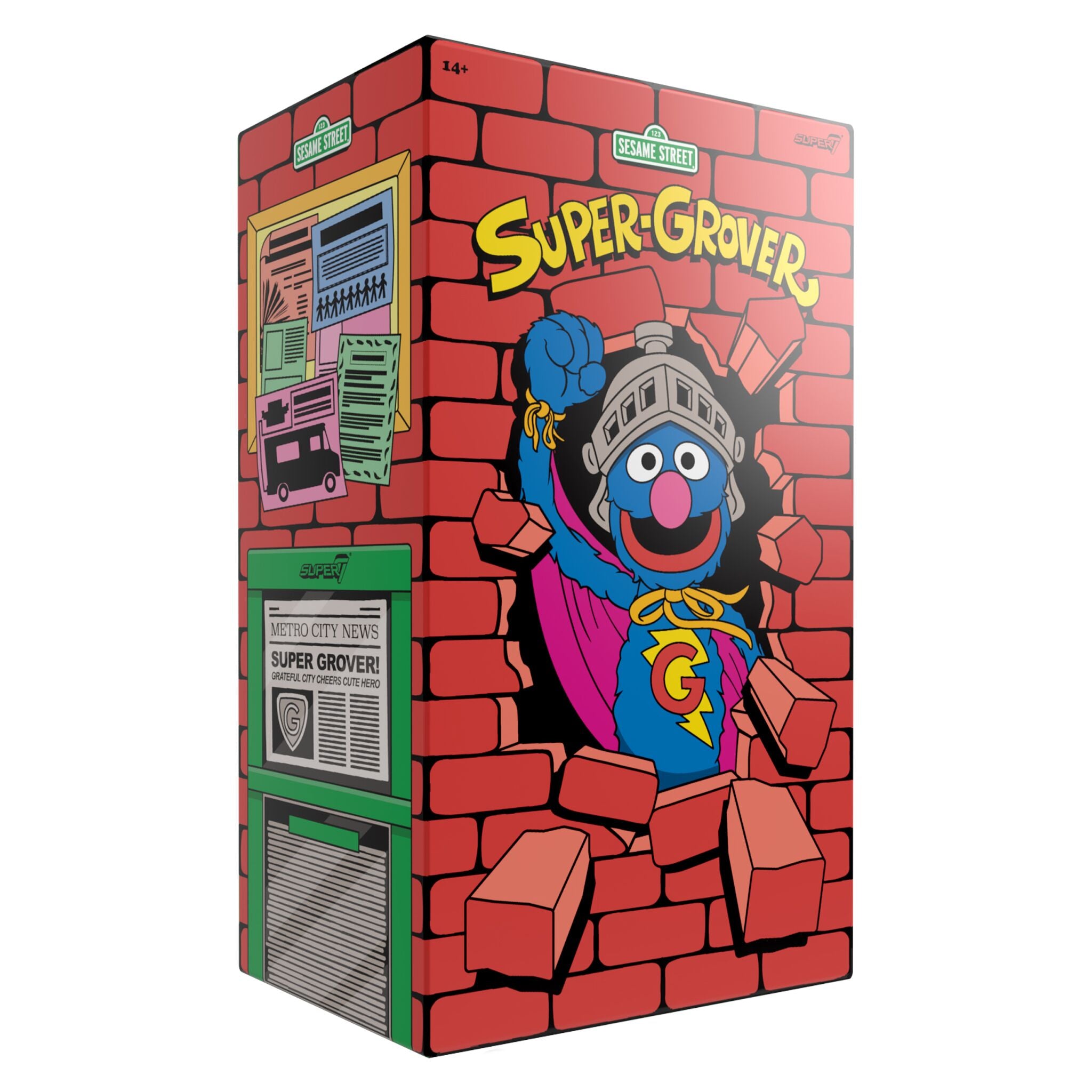 Super7 Sesame Street Super Grover vinyl 43 cm