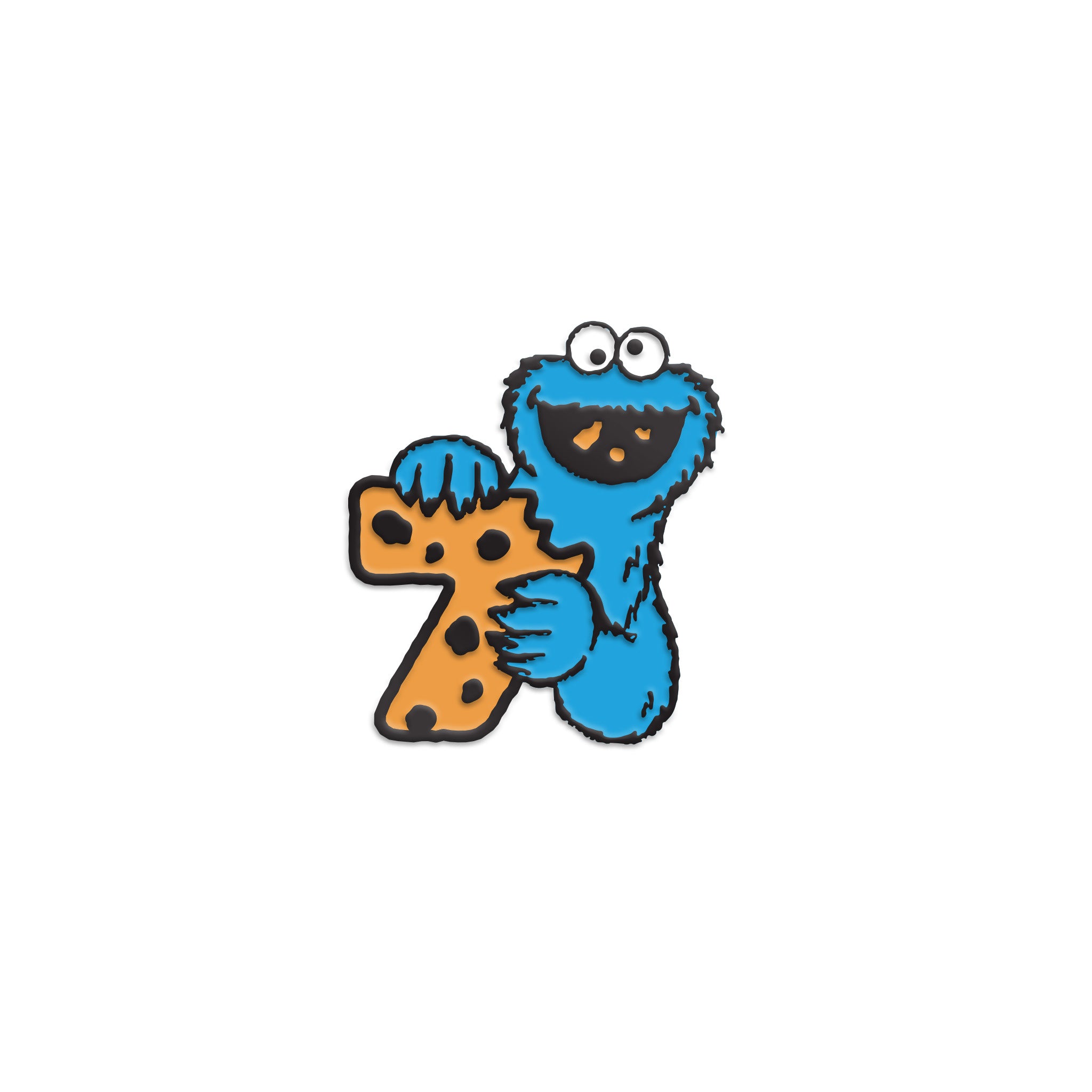 Super7 Sesame Street Cookie Monster pin email metal 3 cm