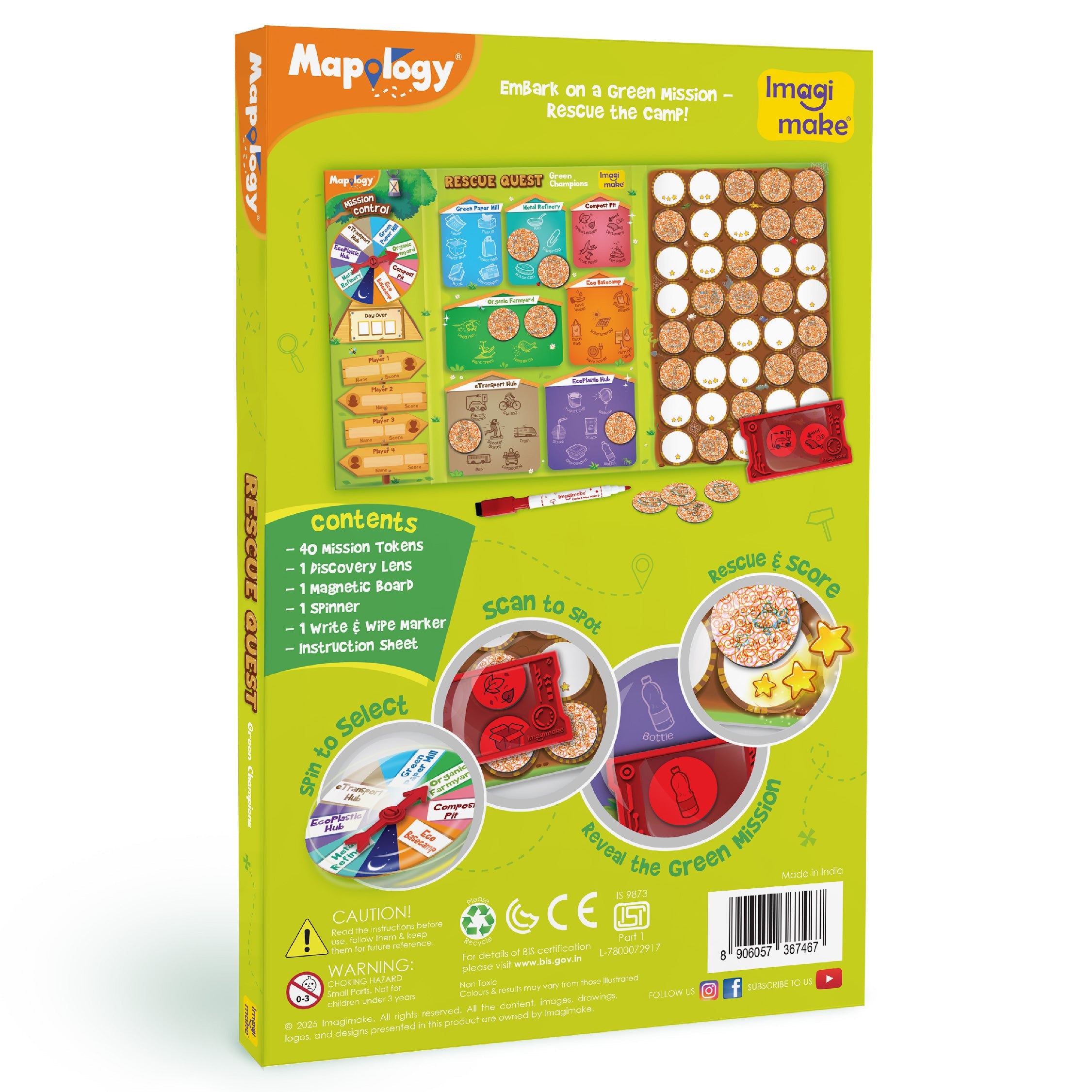 Imagimake Rescue Quest Green Champions joc reciclare