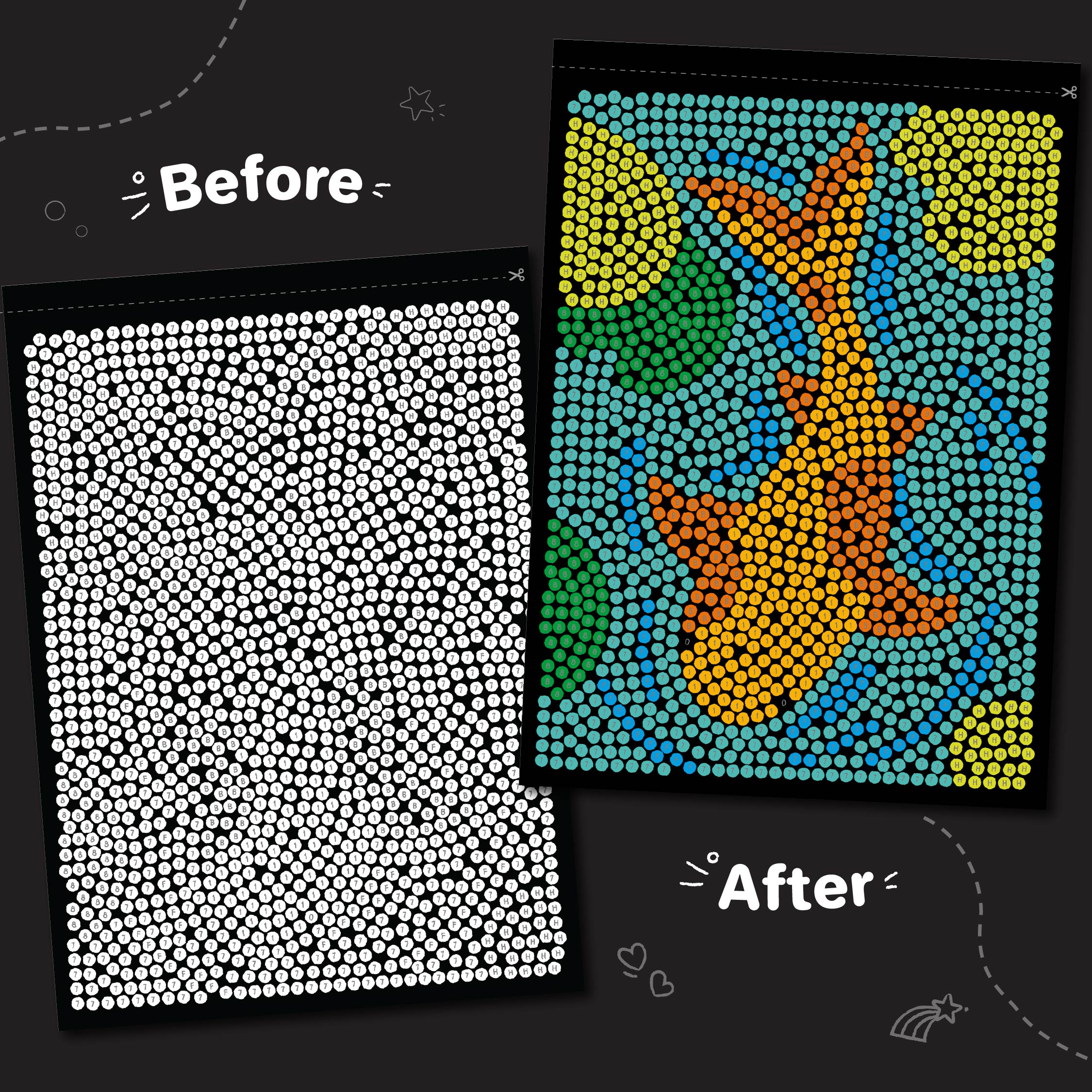 Imagimake Mystery Mosaic Landscapes carte colorat peisaje
