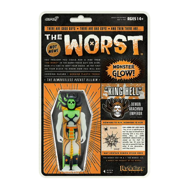 Super7 The Worst King Hell figurina glow Halloween 9,5 cm