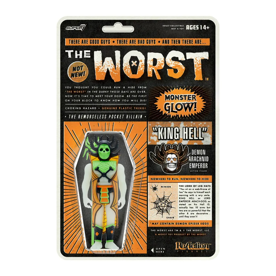 Super7 The Worst King Hell figurina glow Halloween 9,5 cm