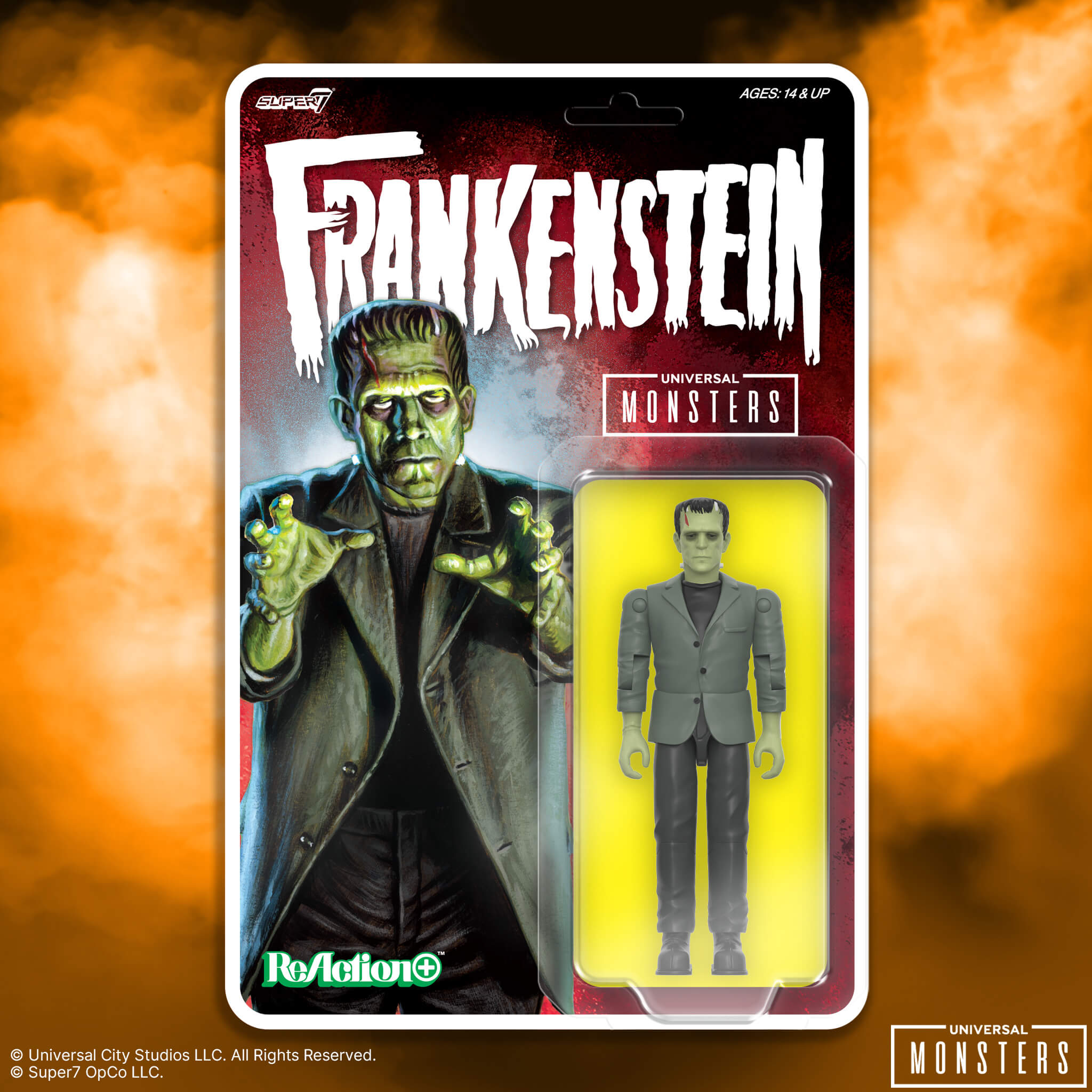 Super7 ReAction+ Frankenstein figurina Universal Monsters 10 cm