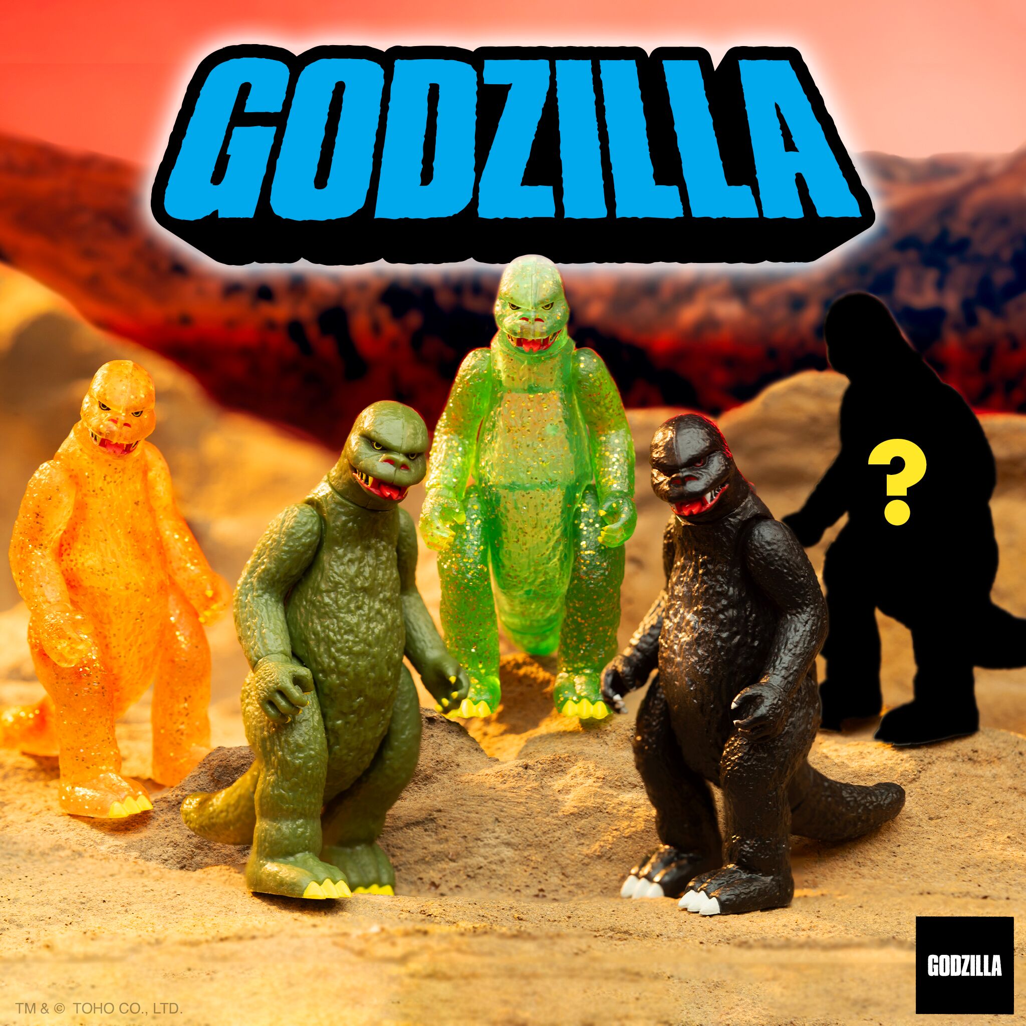 Super7 Toho Blind Box Shogun Godzilla plat variante surpriza