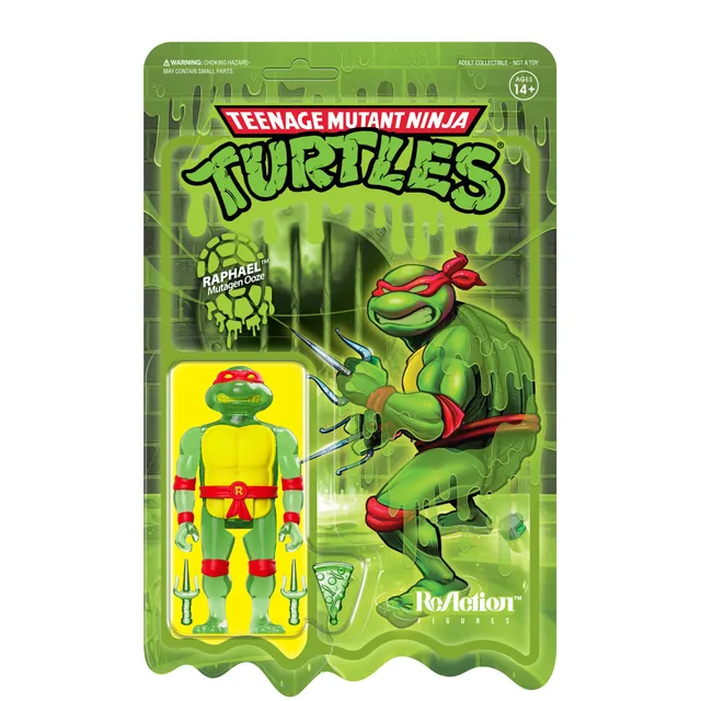 Super7 TMNT Raphael Ooze figurina verde 9,5 cm