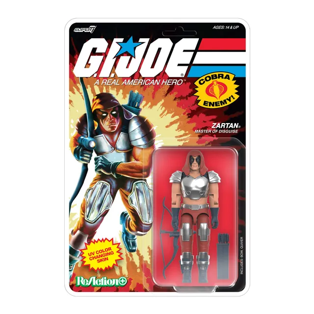 Super7 G.I. Joe ReAction+ Zartan figurina benzi desenate