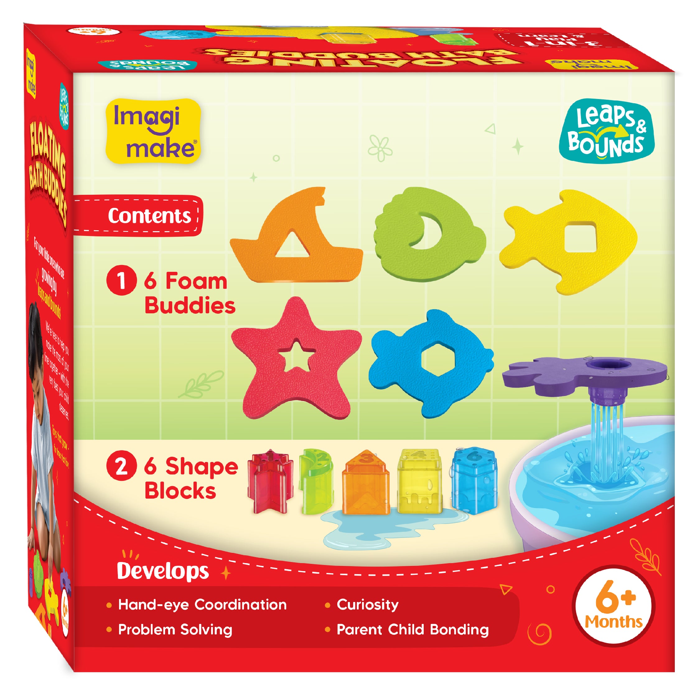 Imagimake Leaps Bounds Bath Buddies jucarii baie 12 piese