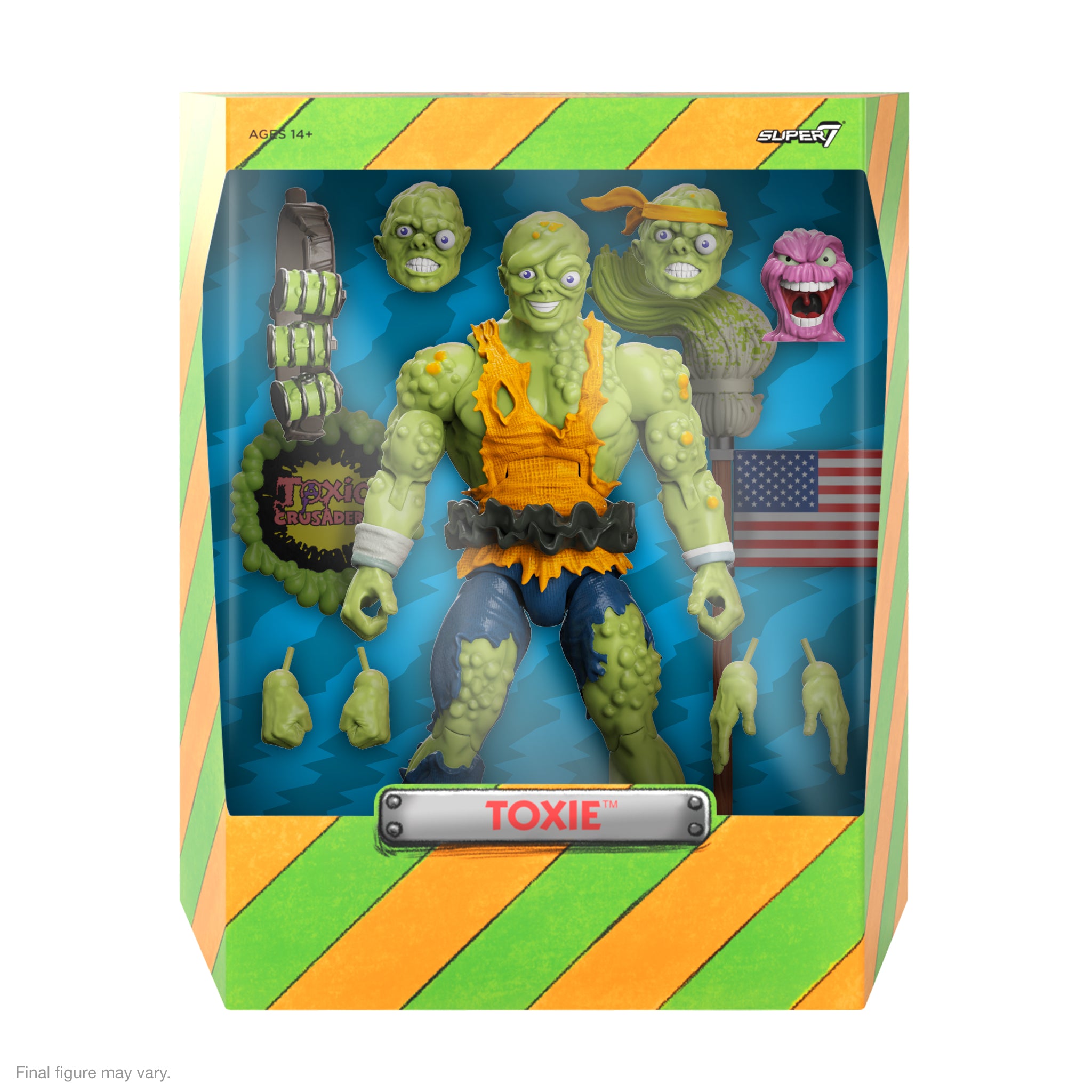 Super7 Toxic Crusaders Toxie figurina 7 inch