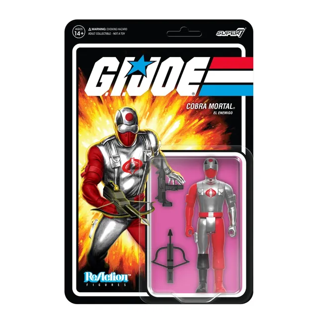 Super7 G.I. Joe Cobra Mortal figurină roșie cu arbaletă
