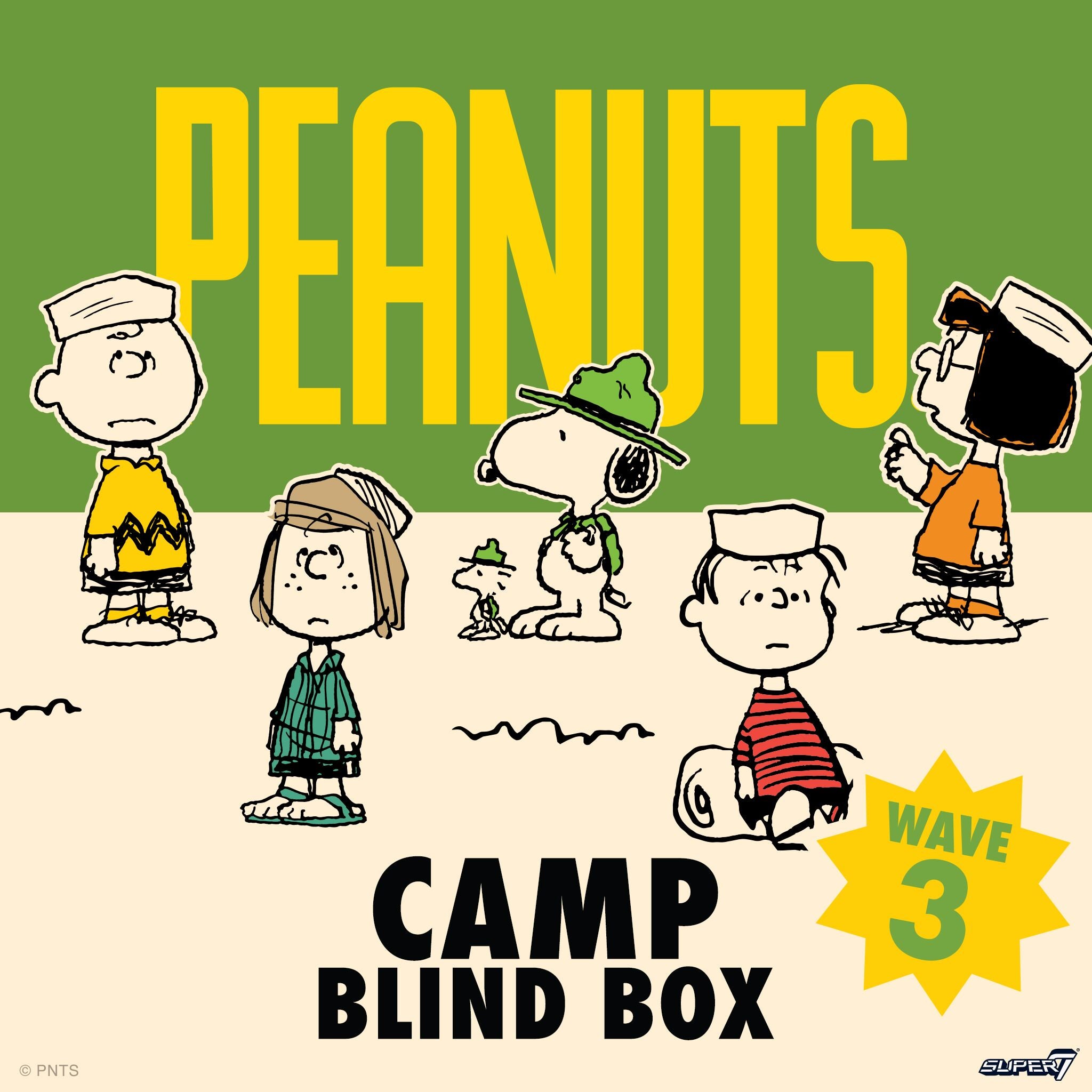 Super7 Peanuts Blind Box Wave 03 Camp figurine set 12 buc