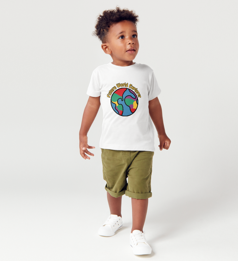 Hugg a Planet Future World Explorer tricou copii S bumbac